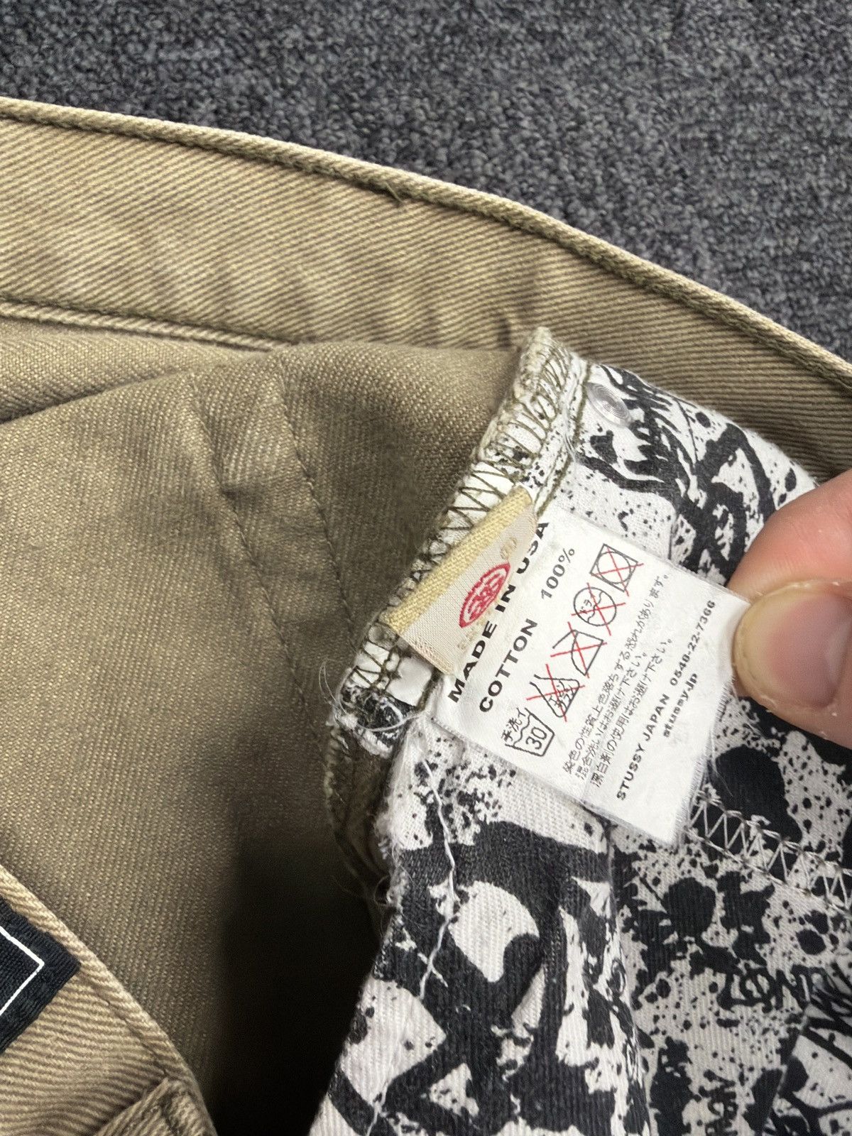 Stussy Vintage Stussy Tan Workwear Jeans - Waist: 32” Size US 32 / EU 48 - 9 Thumbnail