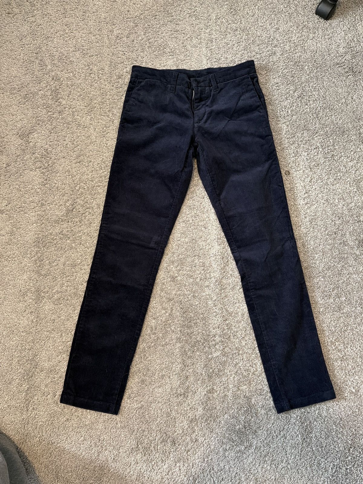 Carhartt Carhartt WIP Sid Pant Corduroy 30x32 Navy Blue Size US 30 / EU 46 - 2 Thumbnail