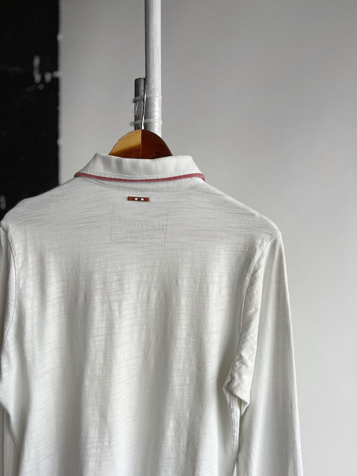 Napapijri Napapijri Mens White Polo Long Sleeve Shirt Rugby Logo Size US M / EU 48-50 / 2 - 4 Thumbnail