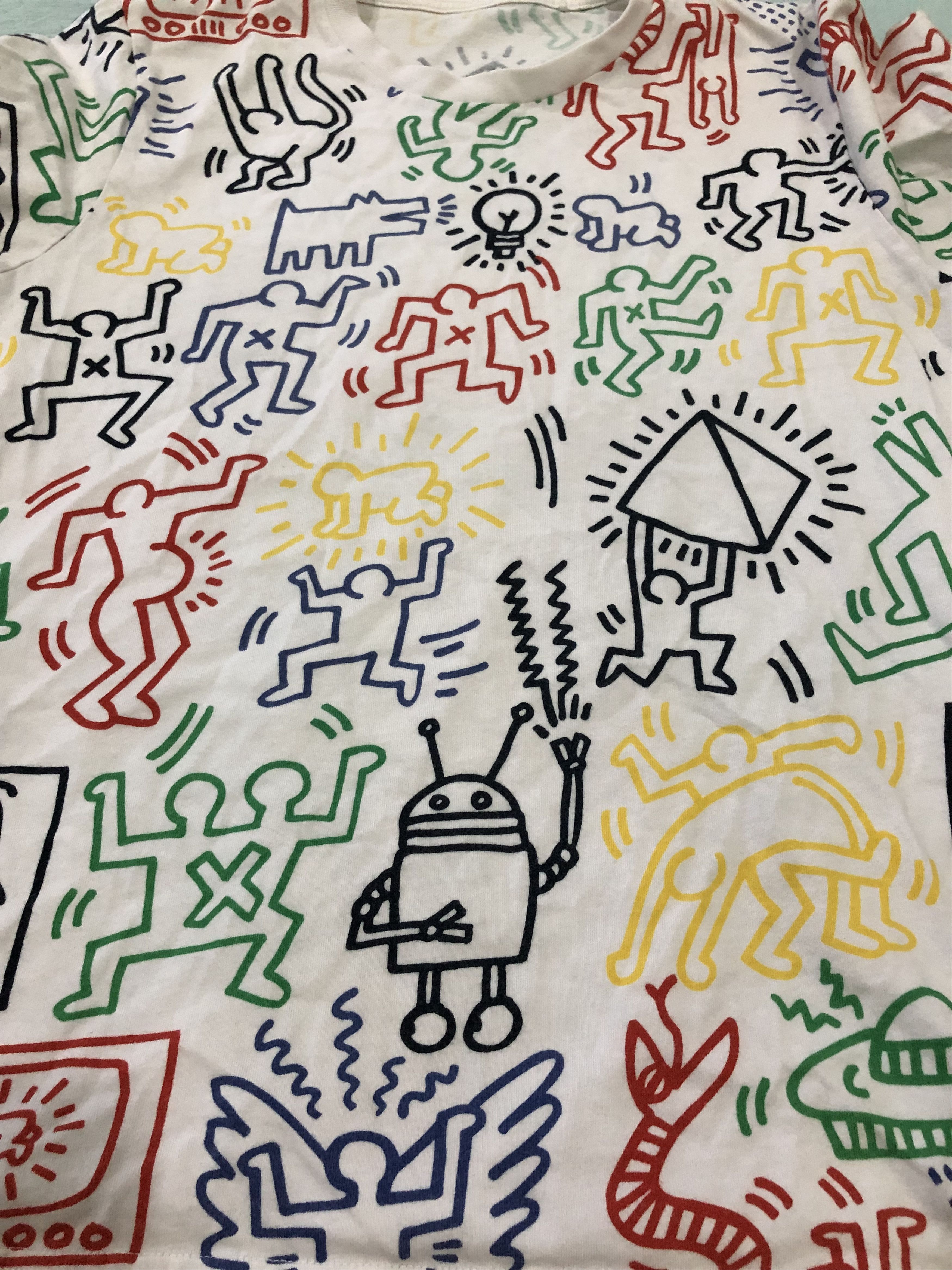 Keith Haring × Uniqlo Pop Art Graffiti Keith Haring Fullprint X Uniqlo T-shirts Size US M / EU 48-50 / 2 - 3 Thumbnail