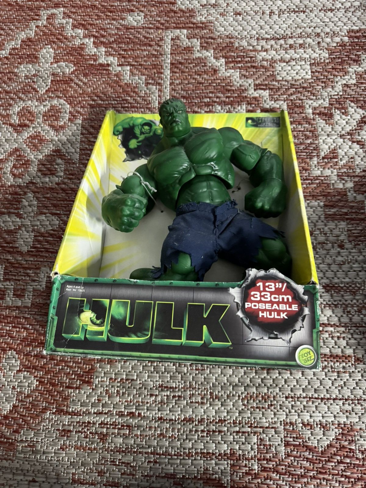 Vintage 2003 Toy Biz 13 In Poseable HULK Movie Action Figure
