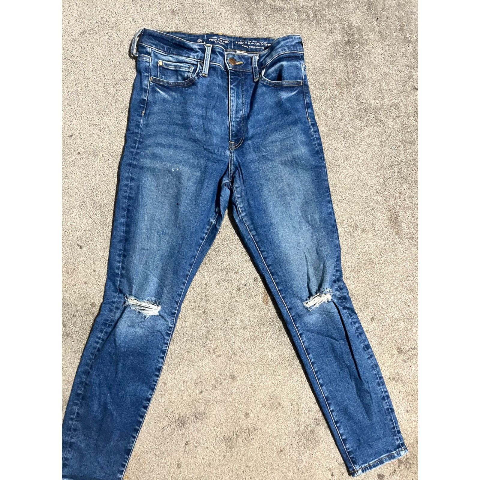H&M H&M Skinny Jeans Denim Medium Wash Size M Women Stretch Zipper Jeans Size 32" / US 10 / IT 46 - 3 Thumbnail