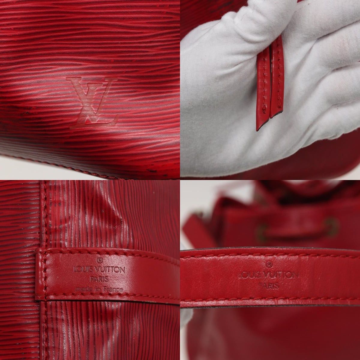 Louis Vuitton LOUIS VUITTON Epi Petit Noe Shoulder Bag Red M44107 Size ONE SIZE - 11 Thumbnail