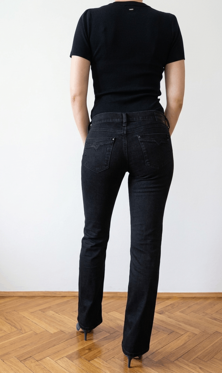 Diesel Diesel Ronhoir W28 L32 Women's Black Bootcut Stretch Jeans Size 28" / US 6 / IT 42 - 1 Thumbnail