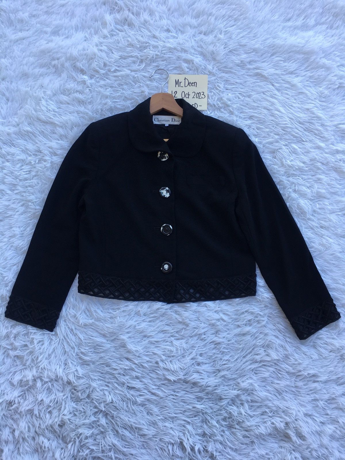 Christian Dior Monsieur Rare Vintage 90s Christian Dior Low Cut Blazer Women Size M / US 6-8 / IT 42-44 - 1 Thumbnail
