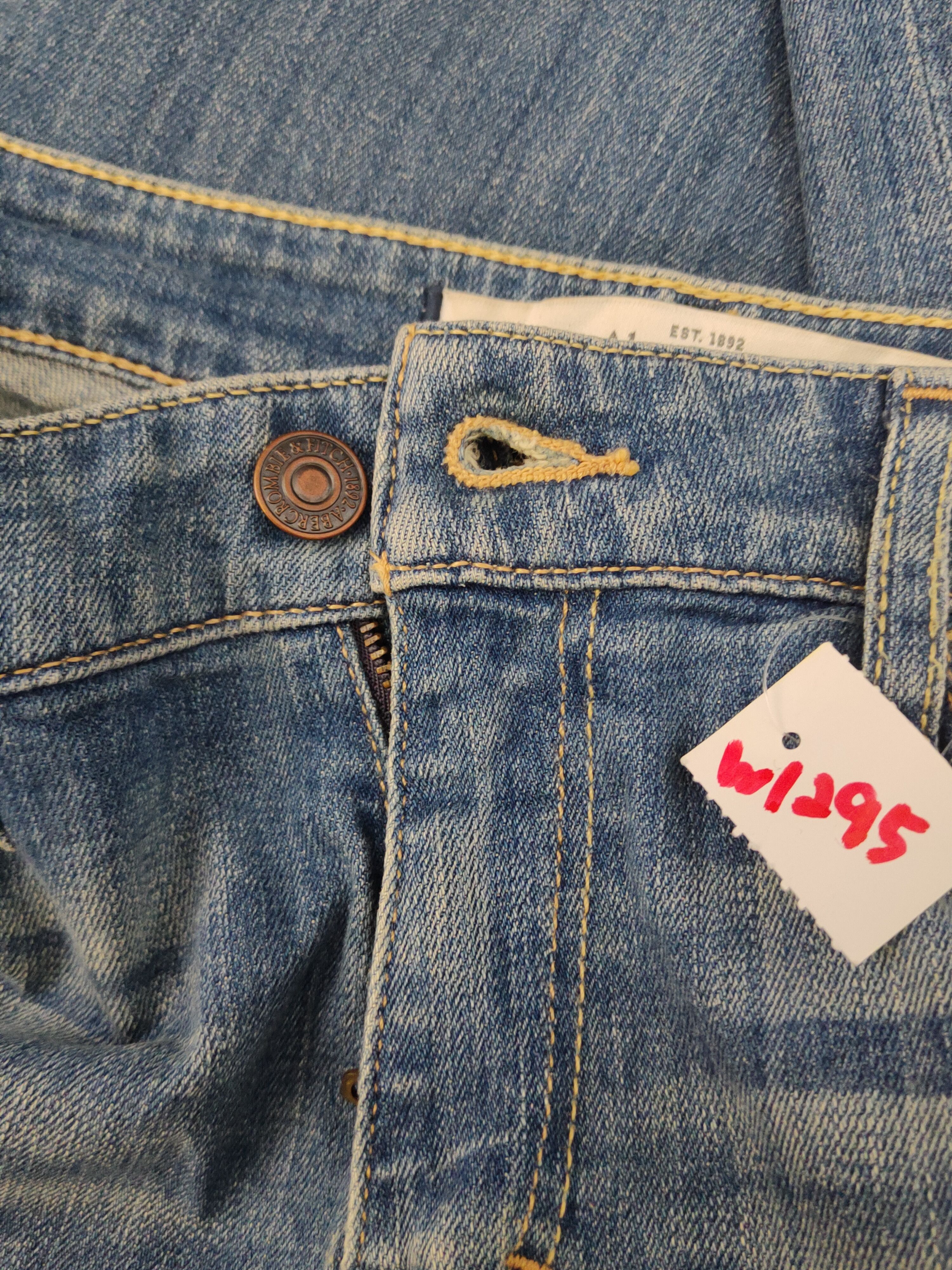 Abercrombie & Fitch Abercrombie & Fitch patchwork Ripped denim Jeans #W1295 Size US 29 - 17 Thumbnail