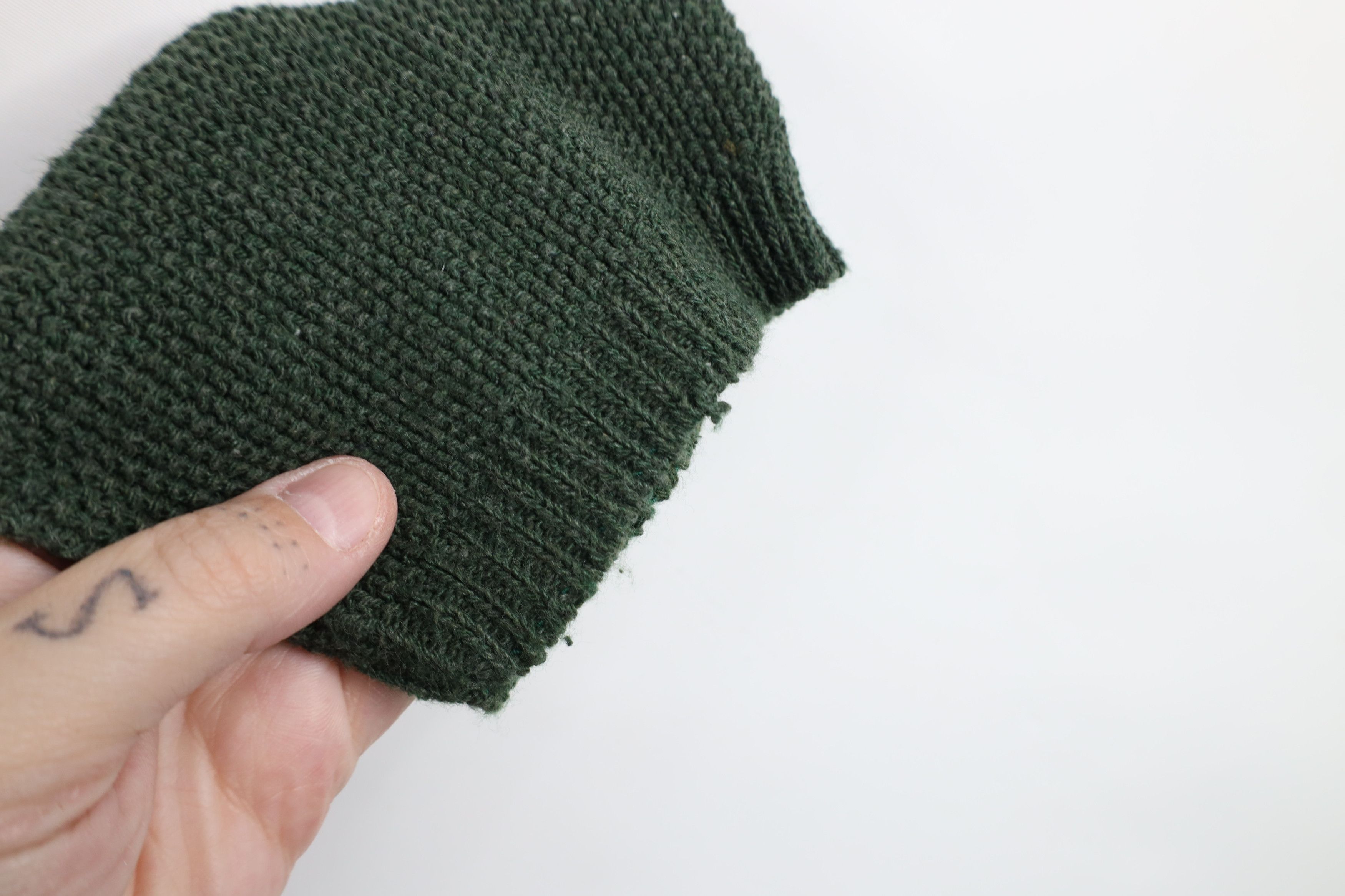 Vintage Vintage 90s Streetwear Thermal Marled Knit Sweater Green USA Size M / US 6-8 / IT 42-44 - 6 Thumbnail