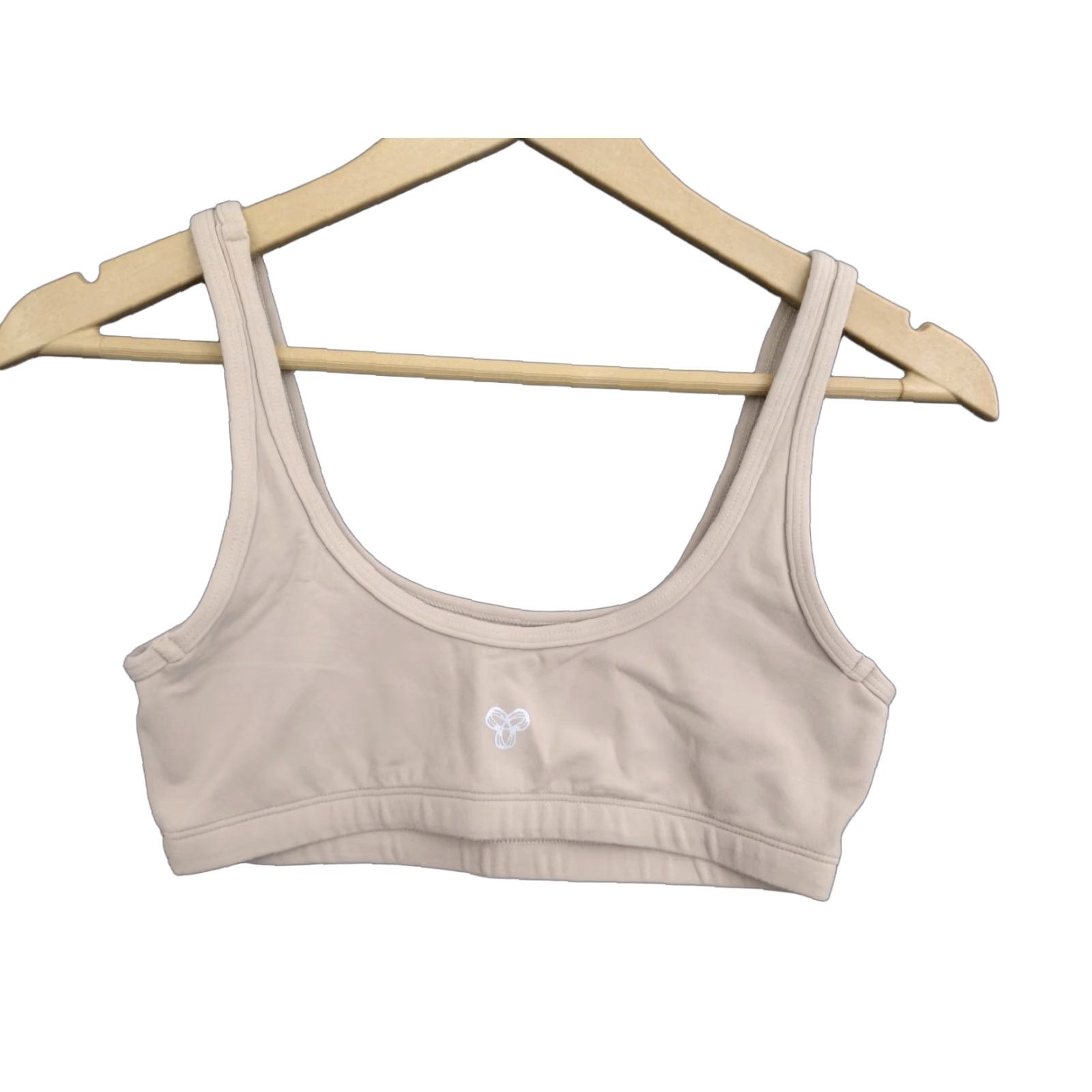 Vintage TnAction Women's Mini Sports Bra Beige S Shaped Strap Lightweight Wireless Full Cup Medium Support Activewear Shirt Women? Size ONE SIZE - 1 Thumbnail