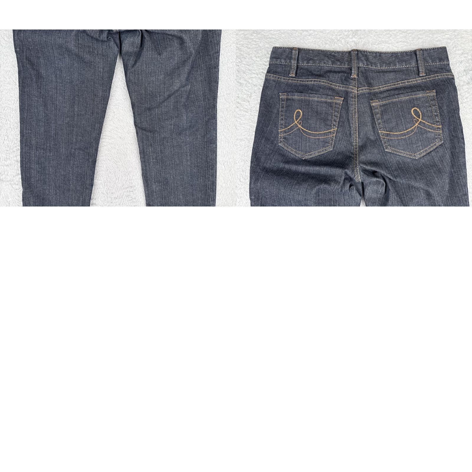 Loft LOFT Ann Taylor Jeans Womens 4 Blue Modern Straight Crop Dark Wash Denim Zip Pocket 5-Pocket Womens Size 27" / US 4 / IT 40 - 10 Thumbnail