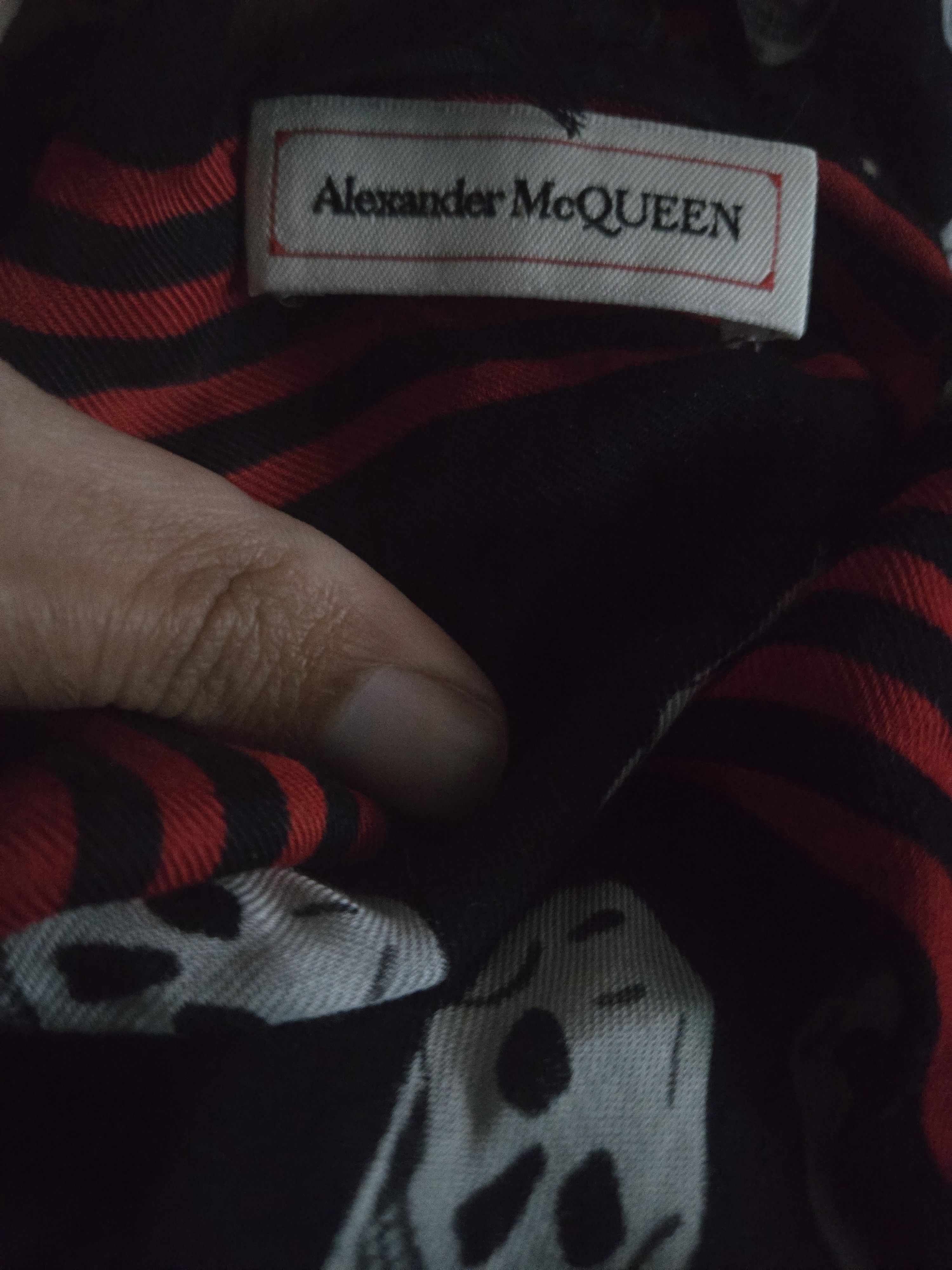 Alexander McQueen Alexander McQueen Red Skeleton Scarf Size ONE SIZE - 2 Thumbnail
