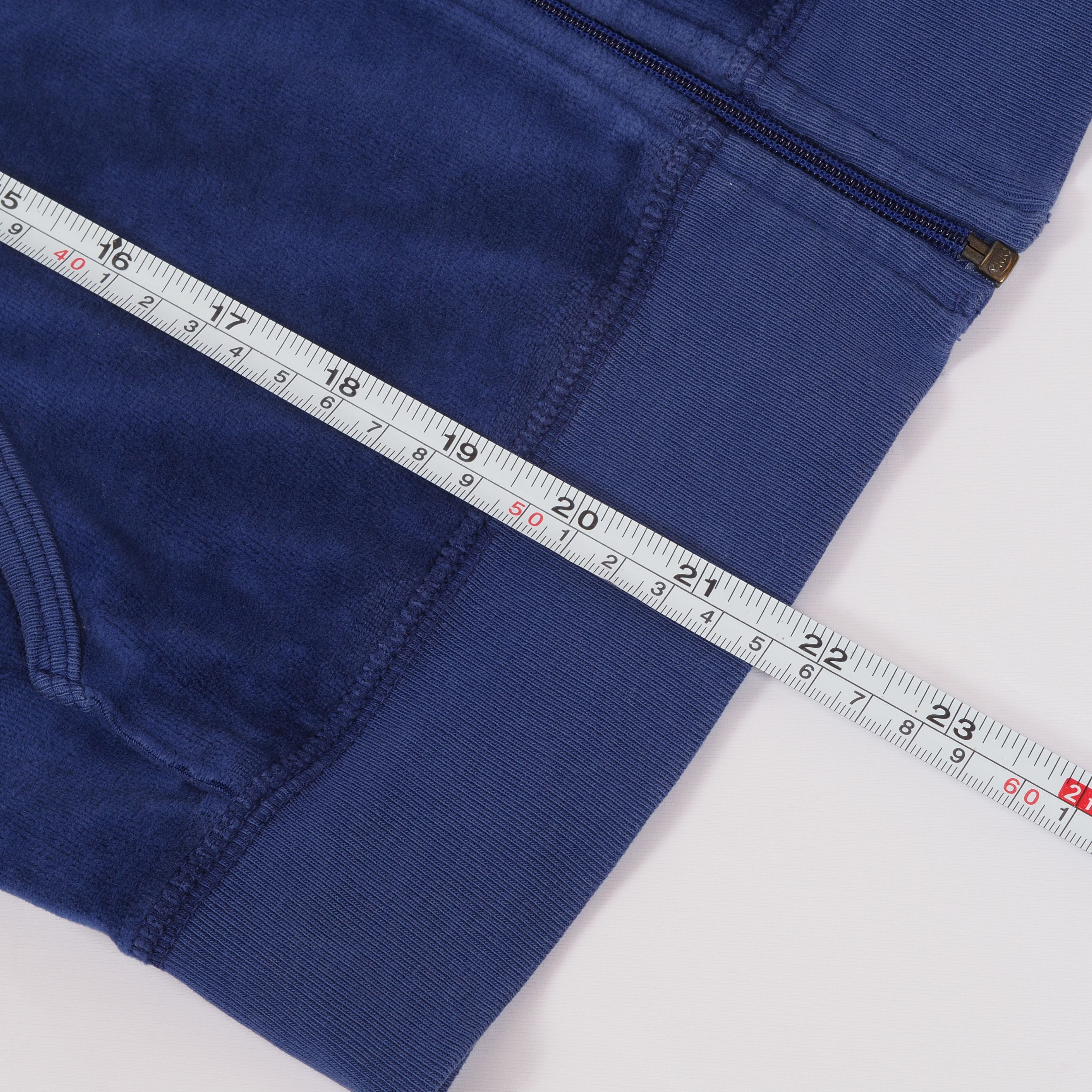 Juicy Couture Juicy Couture Vintage Blue Velour Zip Hoodie Size XS / US 0-2 / IT 36-38 - 13 Thumbnail