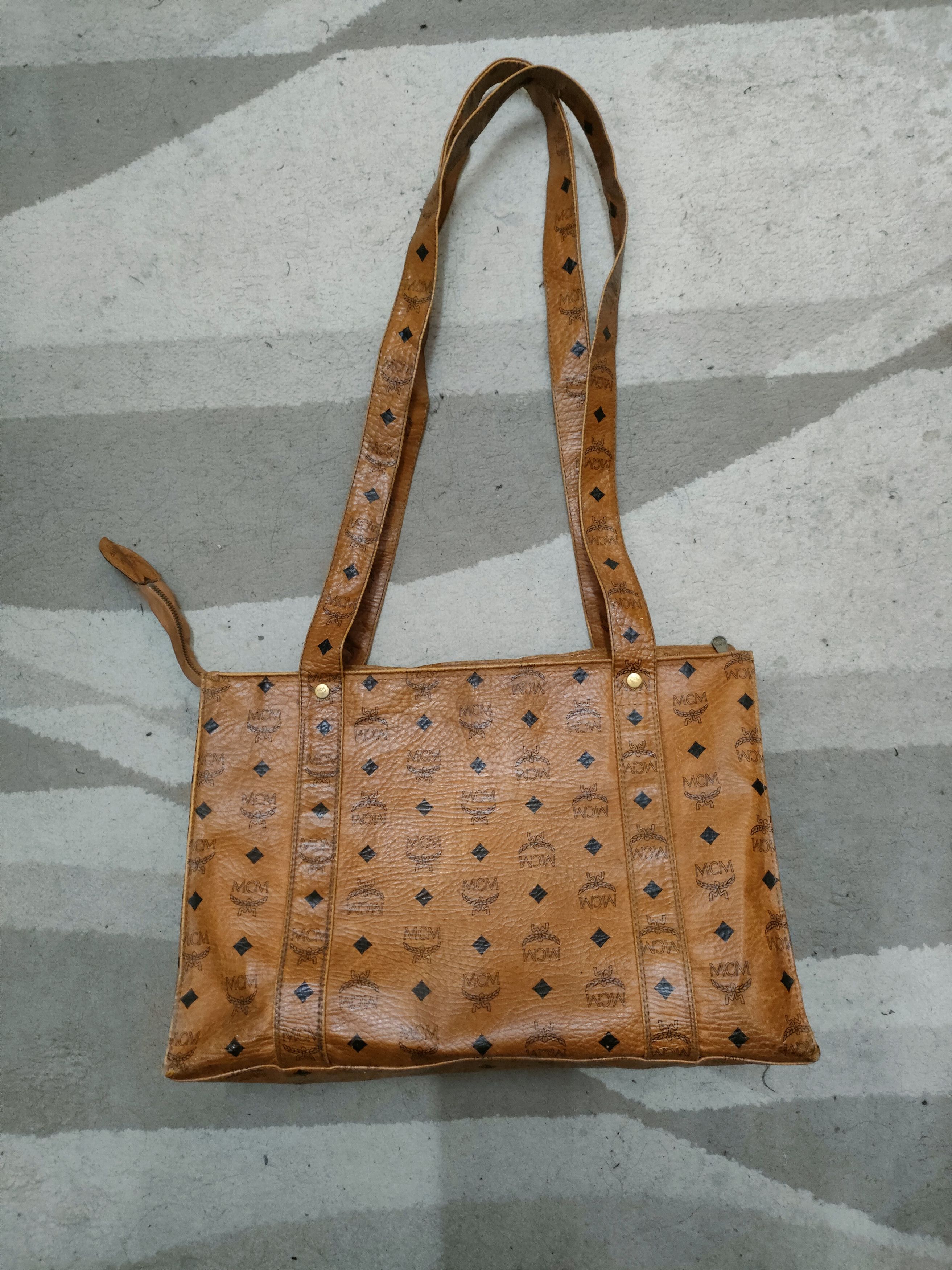 MCM × Vintage Vintage MCM Monogram Tote Bag Size ONE SIZE - 2 Thumbnail