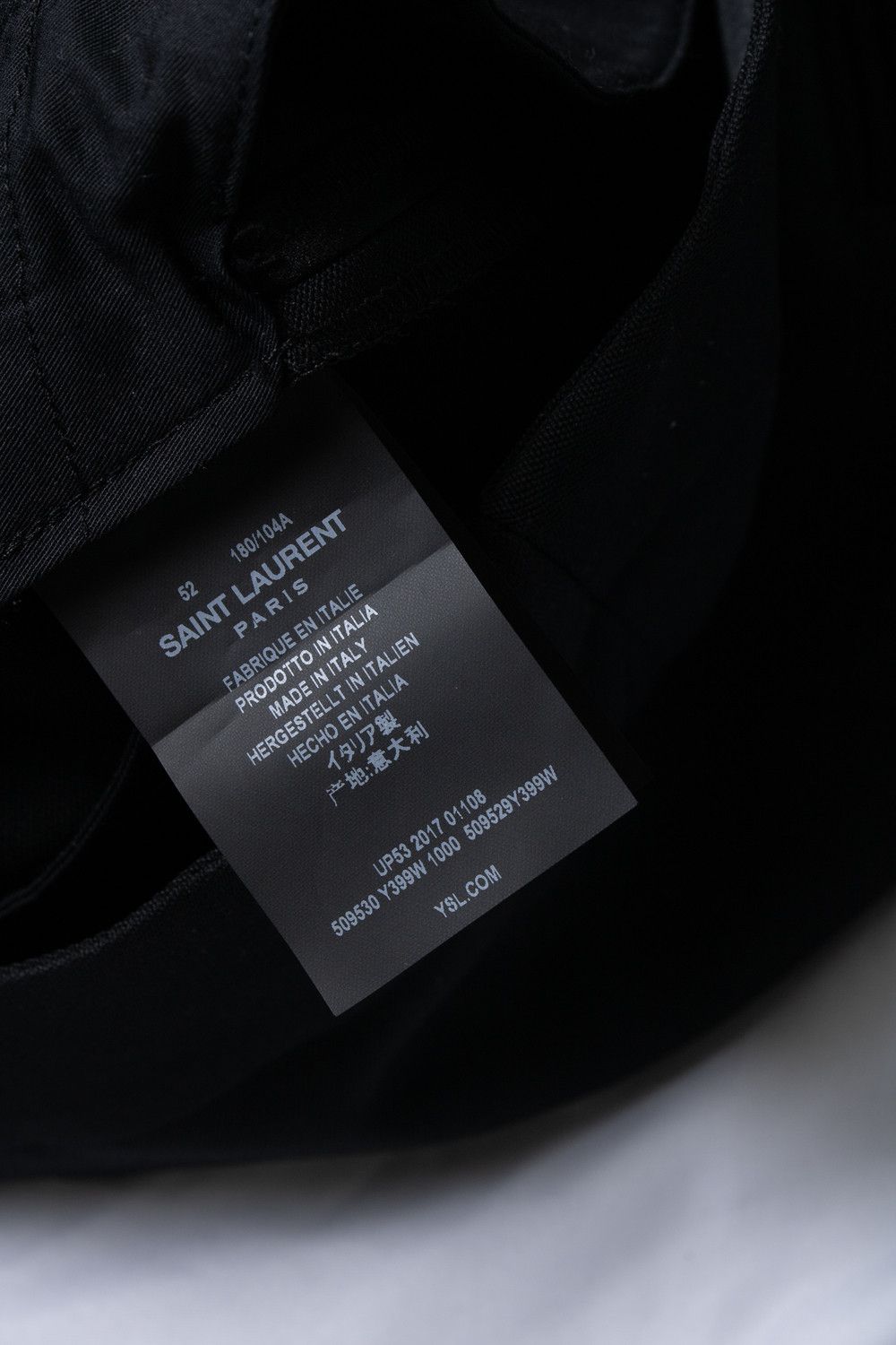 Saint Laurent Paris Saint Laurent, black tuxedo pantalon 2017 Size 52L - 7 Thumbnail
