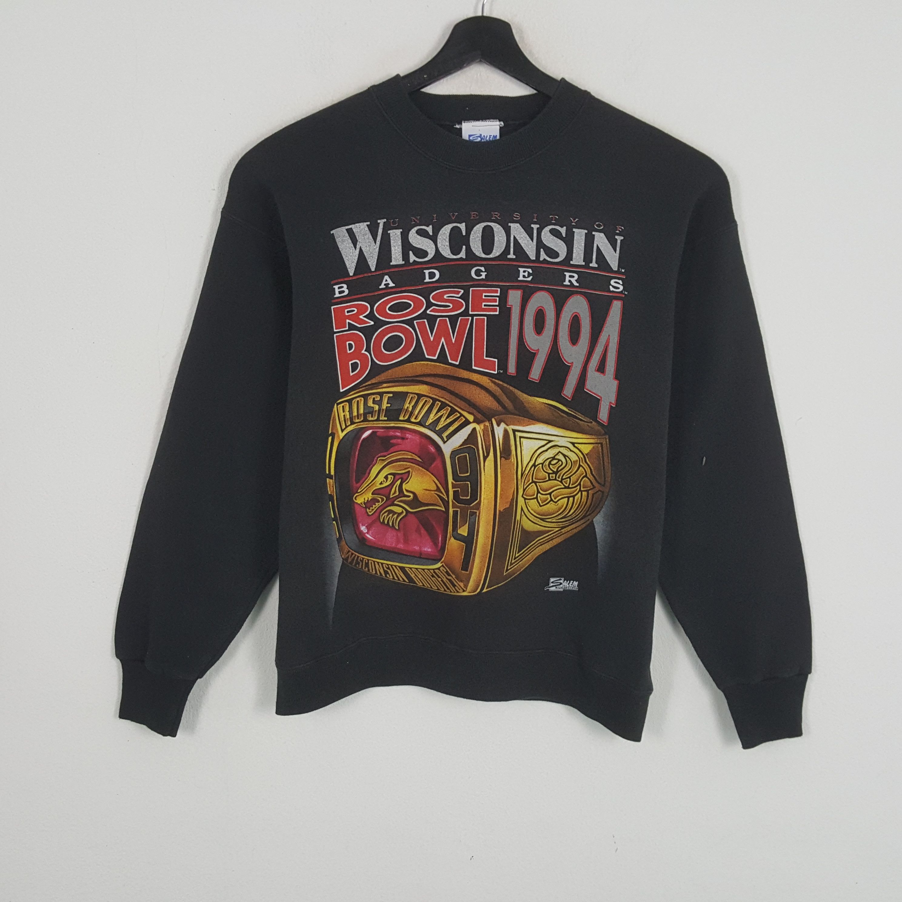 Salem Sportswear × Vintage UNIVERSITY OF WISCONSIN BADGERS Vintage Sweatshirt Size US M / EU 48-50 / 2 - 1 Thumbnail