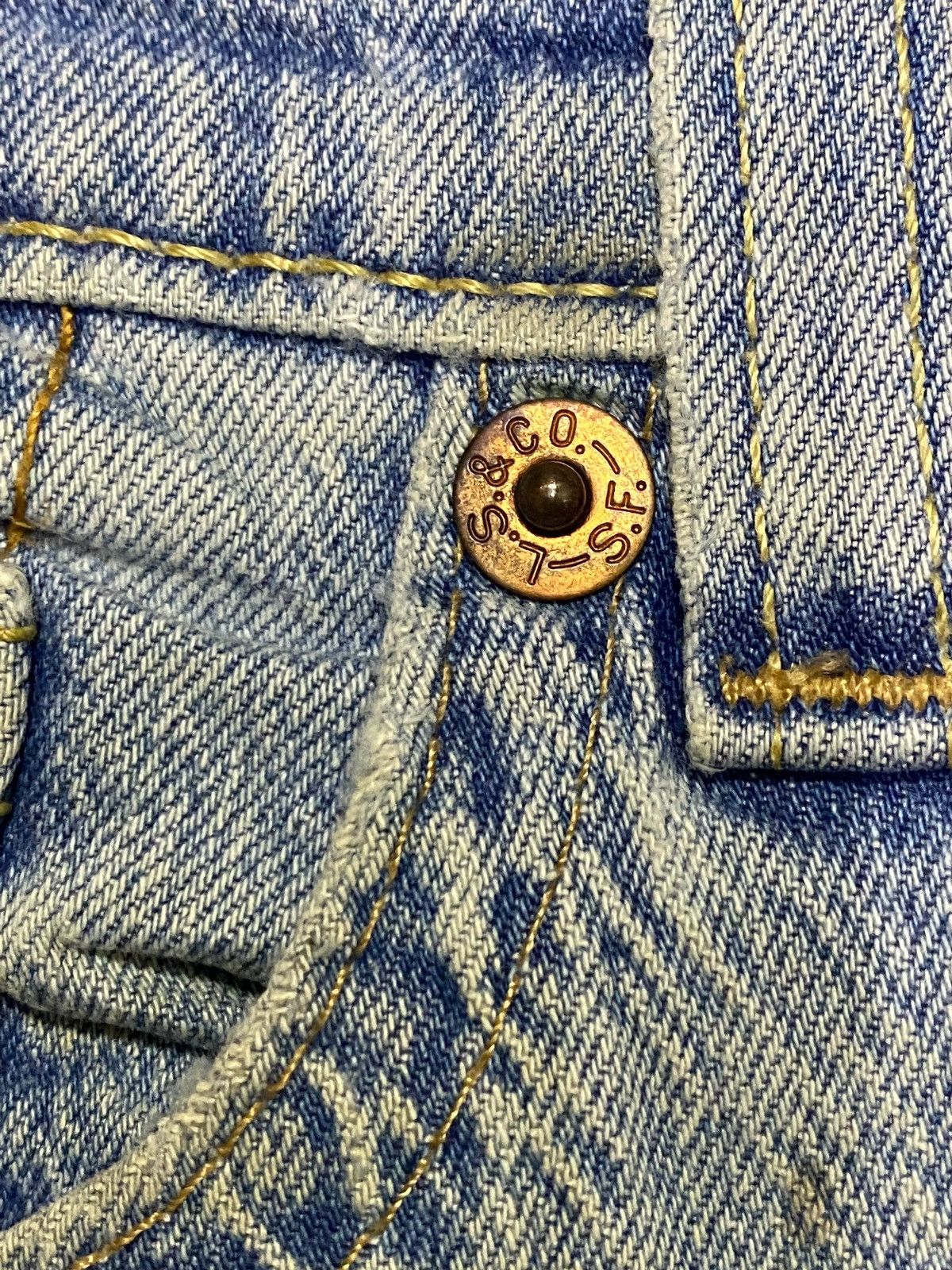 Levi's Made & Crafted Vintage Levis Big E Grunge Distressed Loose Jeans Size US 33 - 11 Thumbnail