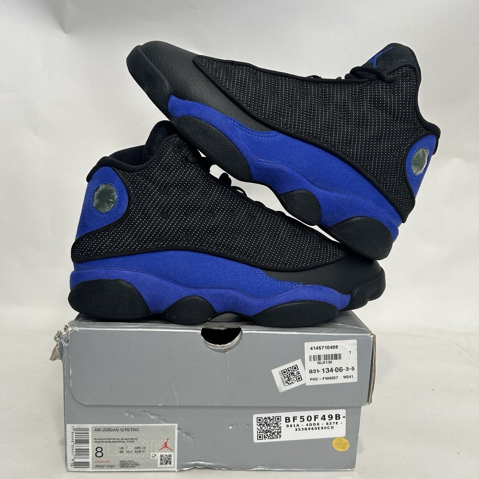 Jordan Brand Nike Air Jordan 13 Retro OG “Hyper Royal Black” 414571-040 Size US 8 / EU 41 - 1 Thumbnail