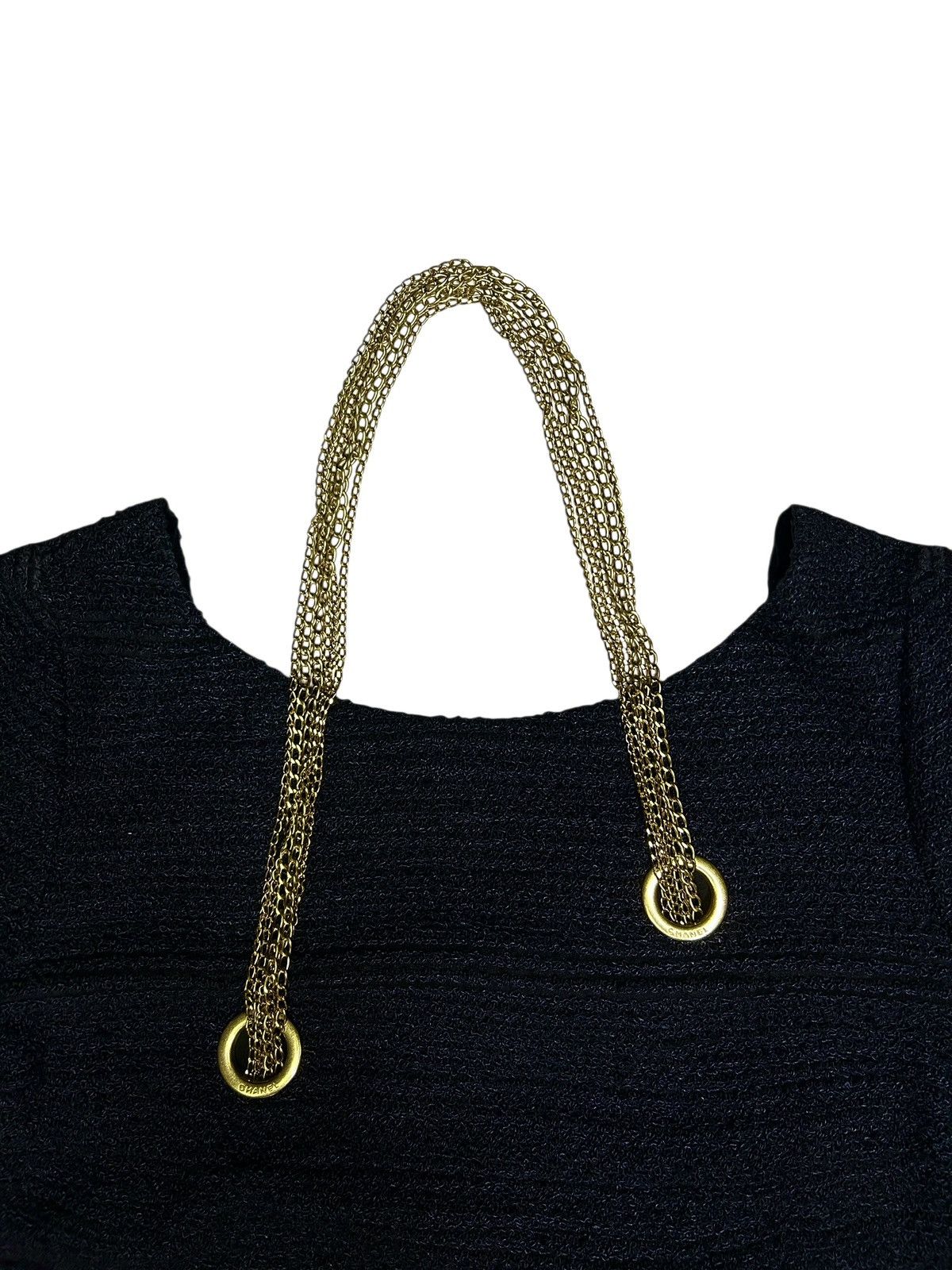 Chanel S/S 08 Runway Silk Tweed Chain Dress Size M / US 6-8 / IT 42-44 - 9 Thumbnail