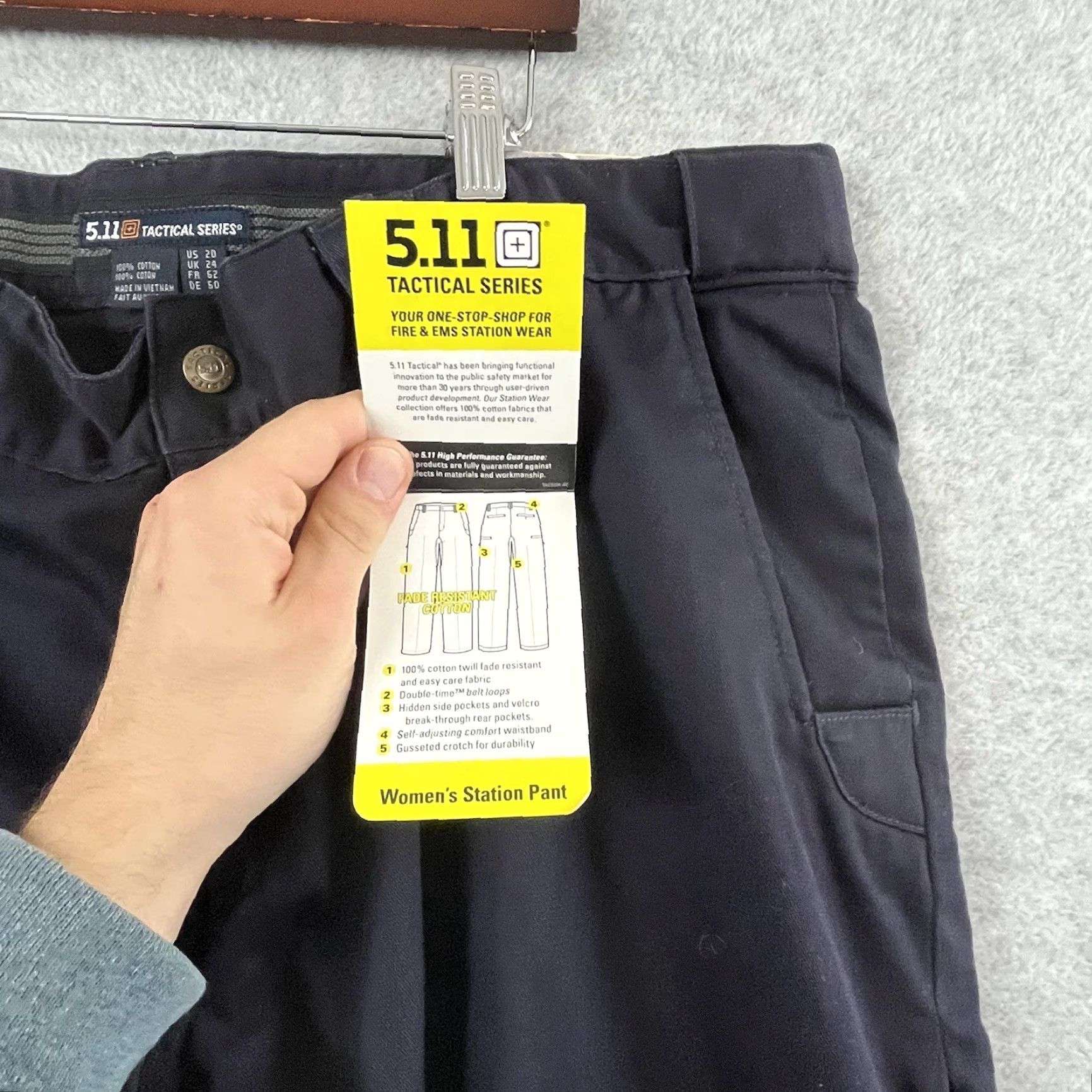 Vintage VINTAGE? No -> 511 Tactical Pants Womens 20 Long Tall Regular Navy Blue Station Work 40x36 NEW Size 42" / US 20 - 7 Thumbnail
