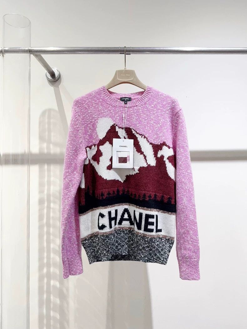 Chanel Chanel 24N Ski Collection Cashmere Sweater - dmc Size US S / EU 44-46 / 1 - 1 Thumbnail