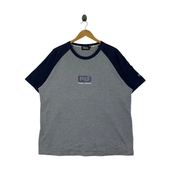 Vintage Vintage FIRST DOWN USA Box Logo Outdoor Tee Shirt Top Size US XXL / EU 58 / 5 - 1 Thumbnail