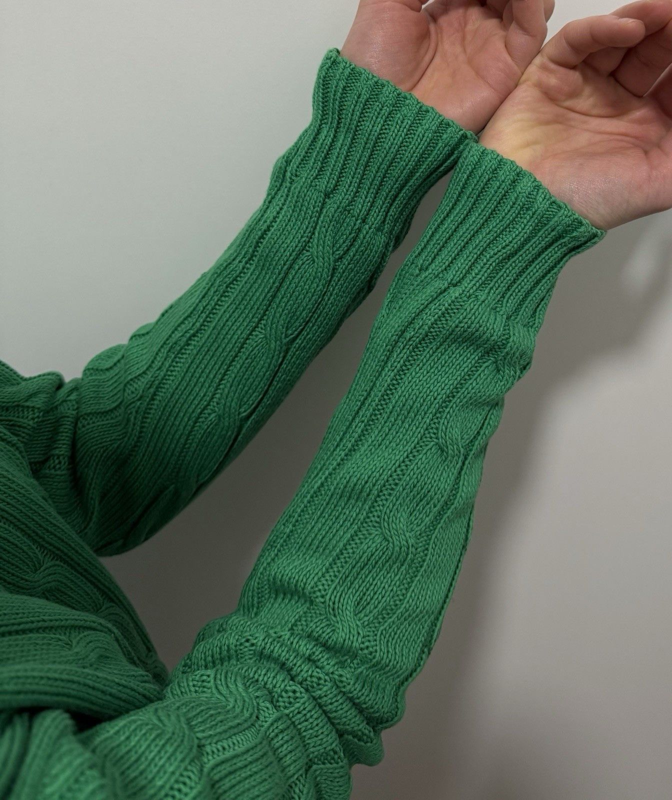 Polo Ralph Lauren Polo Ralph Lauren Cotton Green Knit Sweater Womens Size L / US 10 / IT 46 - 6 Thumbnail