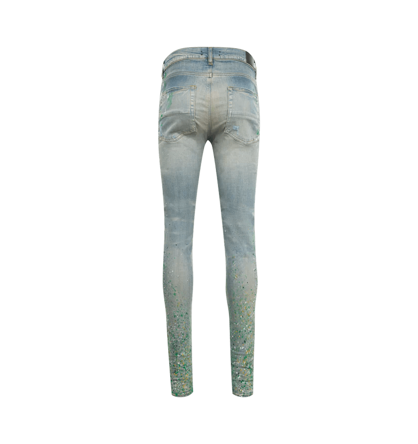 Amiri o1h1sh10525 Painter Skinny Jeans in Blue Size US 33 - 2 Thumbnail