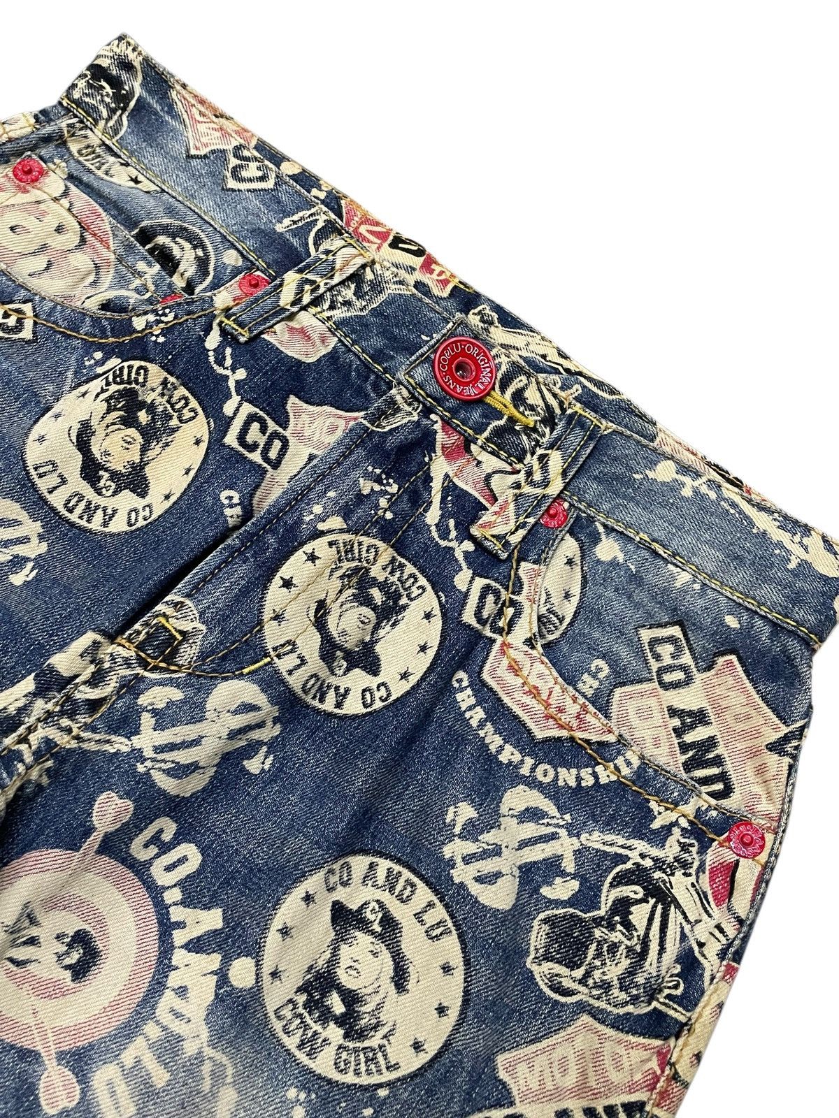 Hysteric Glamour Hysteric Glamour Style Co&Lu Japan All Over Print Jeans Size US 30 / EU 46 - 10 Thumbnail