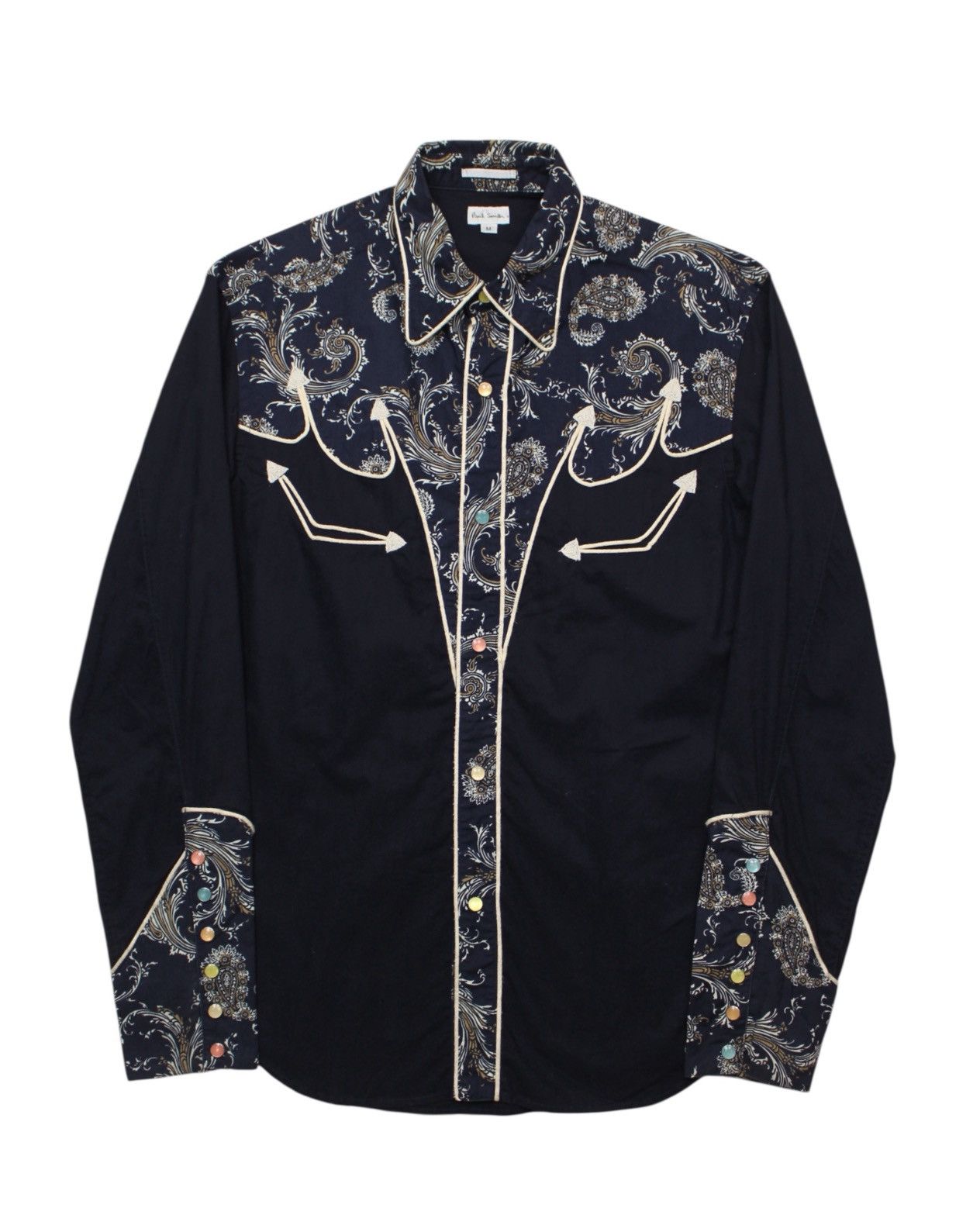 Paul Smith 2000S PAUL SMITH WESTERN PAISLEY SNAP SHIRT Size US M / EU 48-50 / 2 - 1 Thumbnail