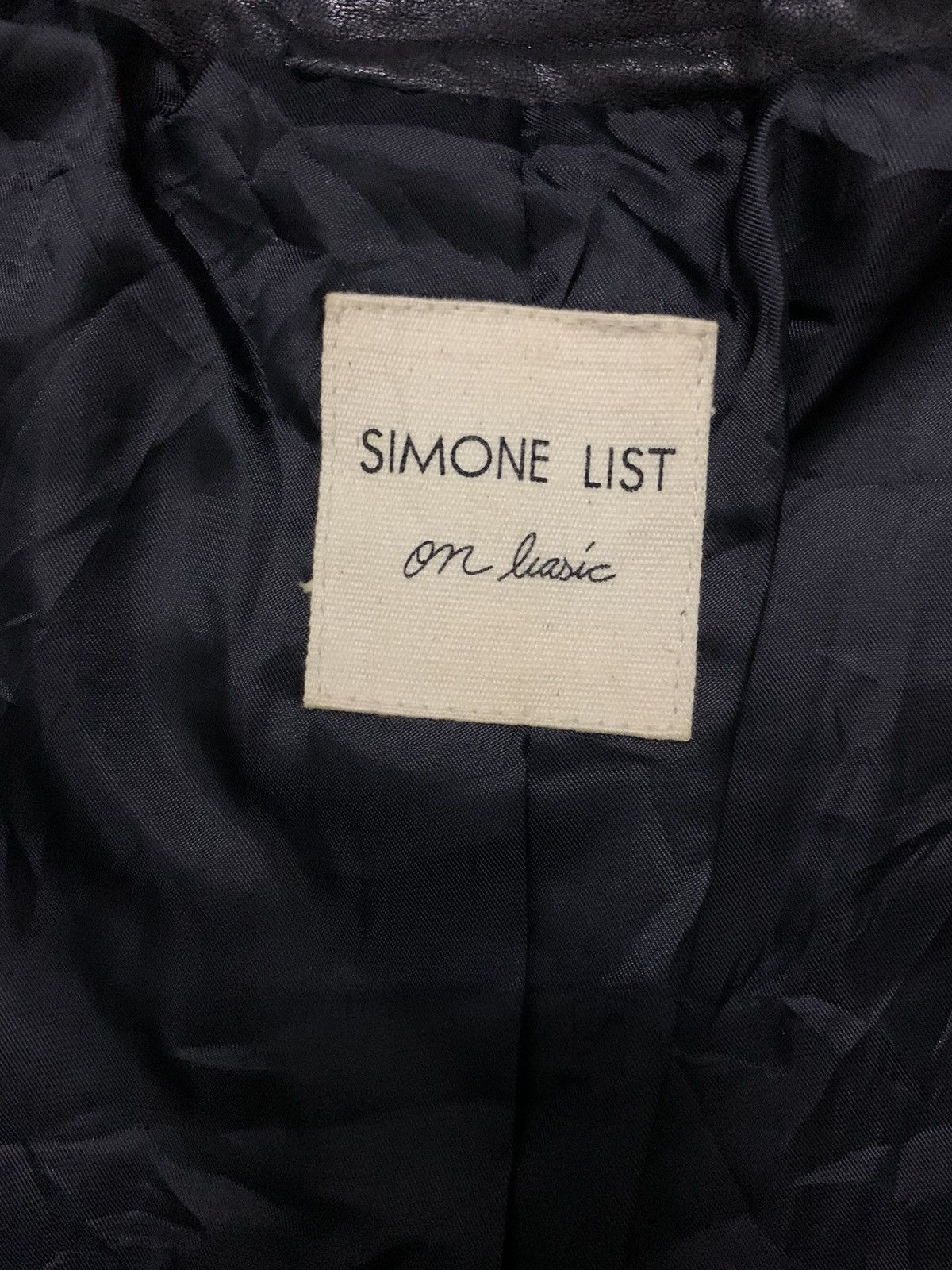 Genuine Leather × Japanese Brand Crop top leather bike jacket by simone list (B) Size M / US 6-8 / IT 42-44 - 7 Thumbnail