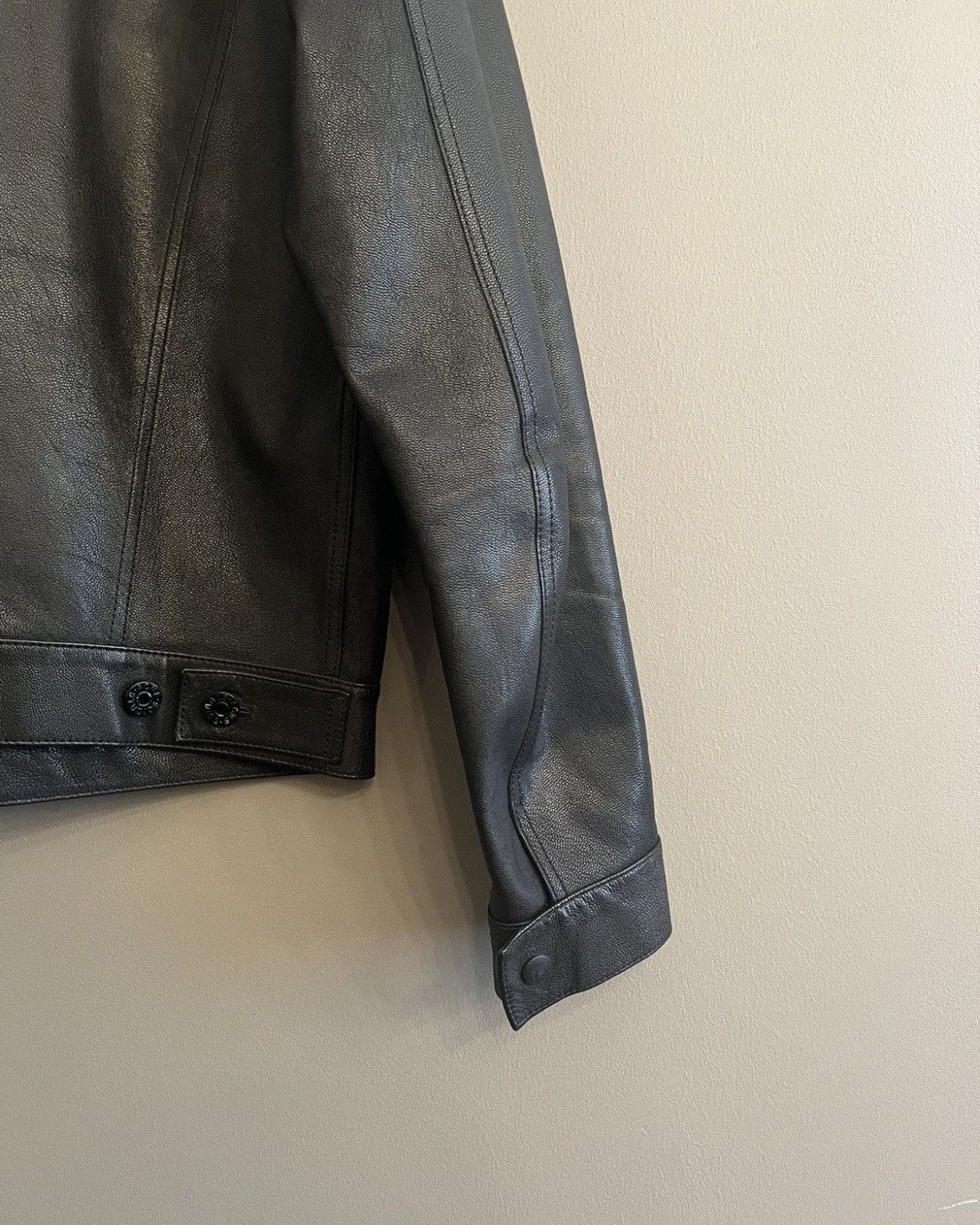 Acne Studios $1.500 Acne Studios Jam Leather Trucker Jacket Size US M / EU 48-50 / 2 - 6 Thumbnail
