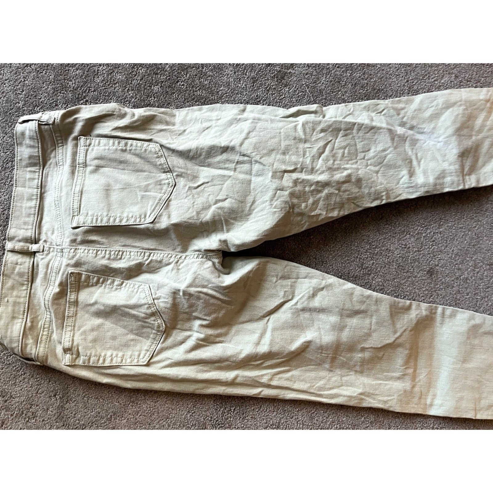 Loft LOFT Green Skinny Crop Jeans Sz 27/4 Women 5-Pocket Denim Stretch Casual Size 27" / US 4 / IT 40 - 5 Thumbnail