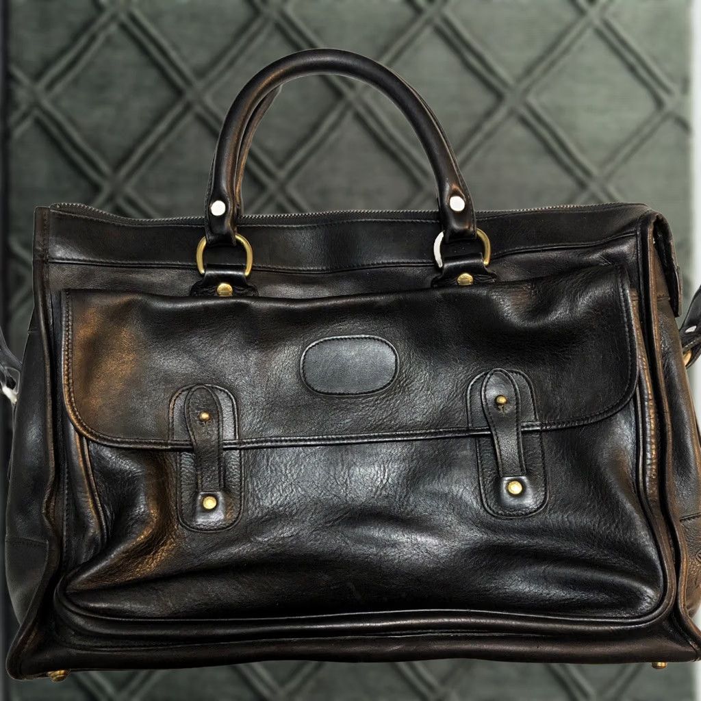 Vintage Rare 1995 Ghurka Marley Hodgson Messenger Briefcase - Black Leather Size ONE SIZE - 1 Thumbnail