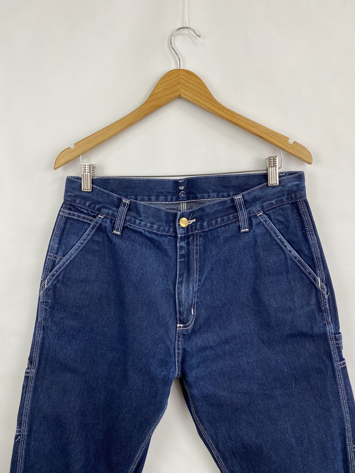 Carhartt 🇺🇸 Vintage 90s Carhartt Work Denim Jeans Rare Retro Hype Y2K Size US 32 / EU 48 - 6 Thumbnail
