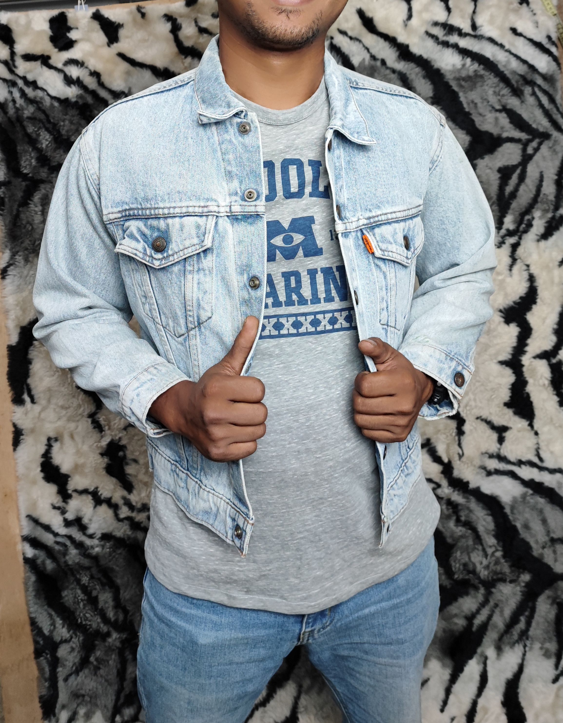 Levi's Vintage LEVIS Denim Jacket 80s Trashed Distressed Grunge Erd Size US XS / EU 42 / 0 - 1 Thumbnail