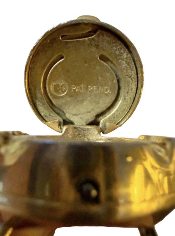 Other Sheffield Swiss Made Ring Watch Gold Tone Hinged Cover AS-IS Size ONE SIZE - 2 Thumbnail