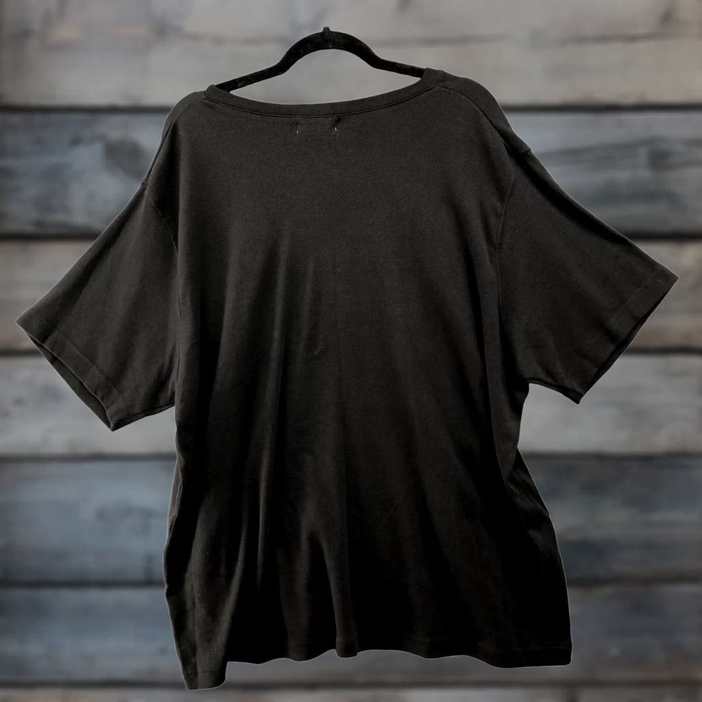 MooRER VTG Jennifer Moore Black Short Sleeve T Shirt Womens 2X Cotton Knit V-neck T-Shirt Womens 2X Black Knit V-Neck Basic Casual Shirt Size XXL / US 16-18 / IT 52-54 - 1 Thumbnail