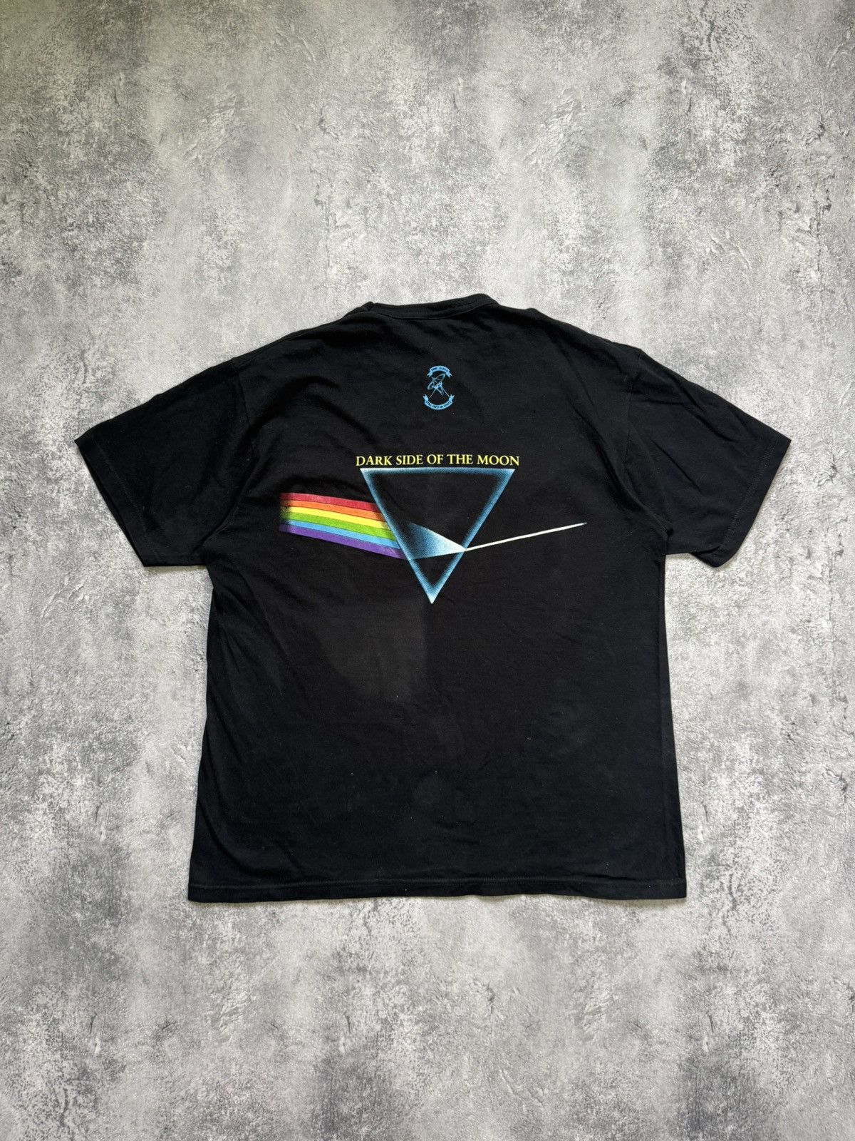 Band Tees × Pink Floyd × Vintage Vintage 1992 PINK FLOYD DARK SIDE OF THE MOON BLACK TEE Size US L / EU 52-54 / 3 - 10 Thumbnail