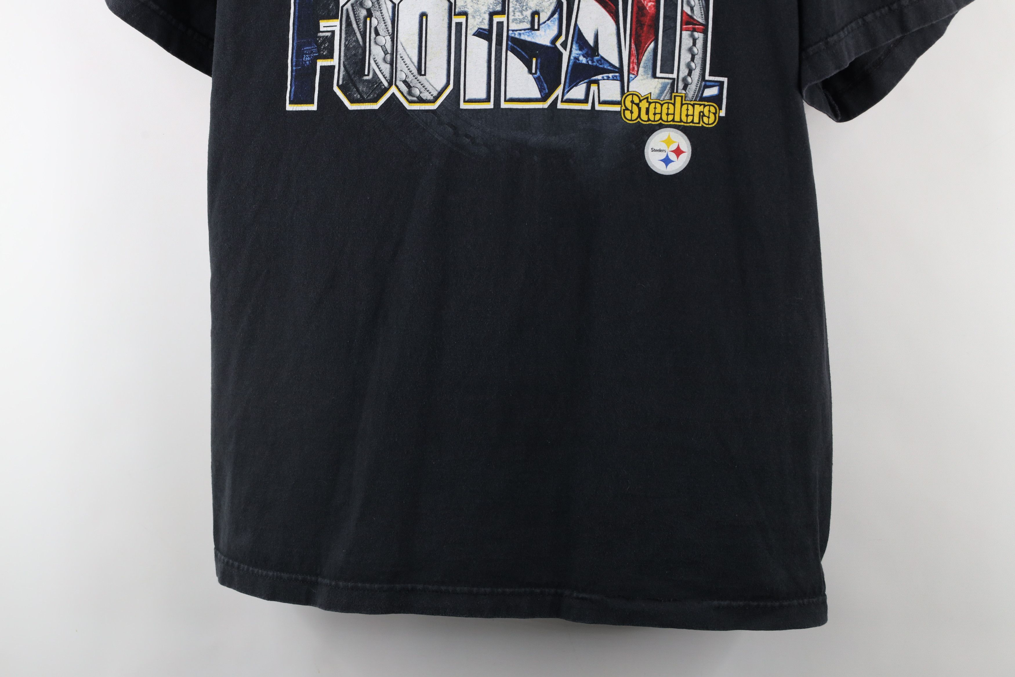 Vintage Vintage Spell Out Pittsburgh Steelers Football T-Shirt Size US L / EU 52-54 / 3 - 3 Thumbnail