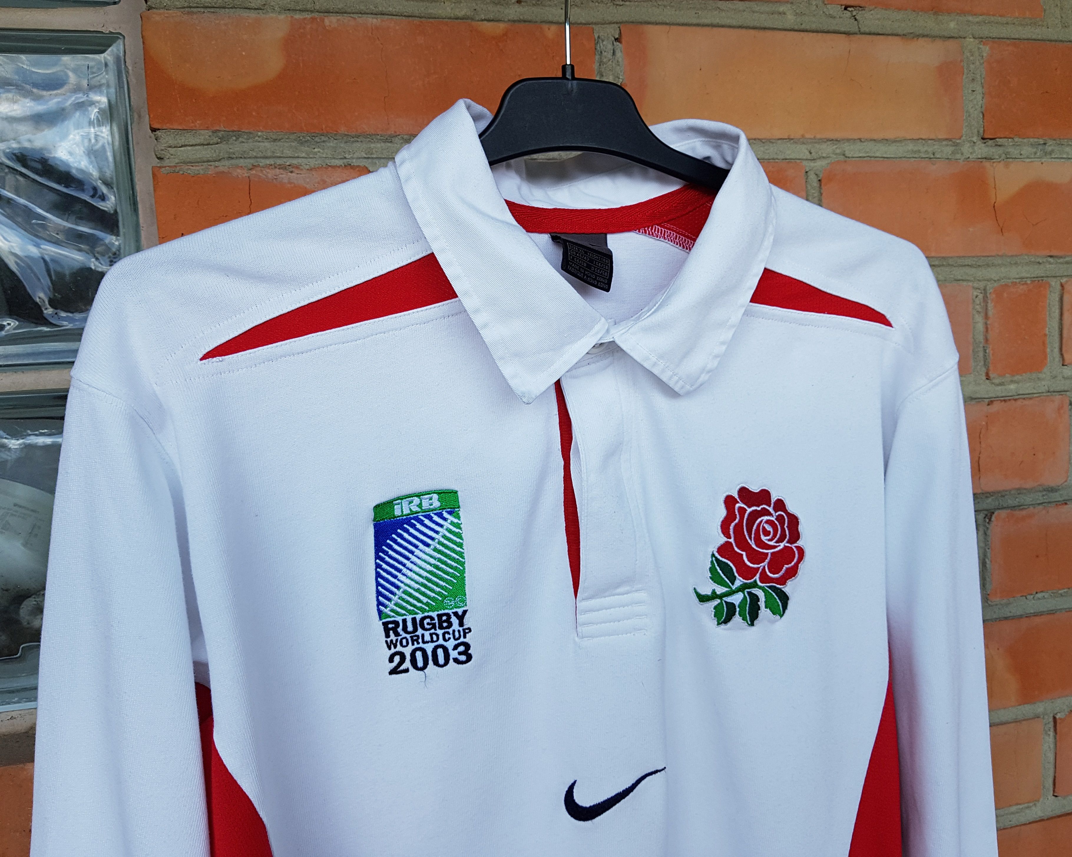 Nike Nike England Rugby Shirt World Cup 2003 Jersey Long Sleeve Size US XL / EU 56 / 4 - 3 Thumbnail
