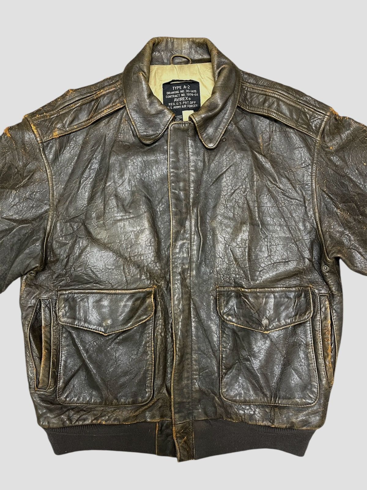 Avirex ‼️LASTDROP‼️Vintage Avirex A2 Military Cowhide Leather Jacket Size US M / EU 48-50 / 2 - 3 Thumbnail