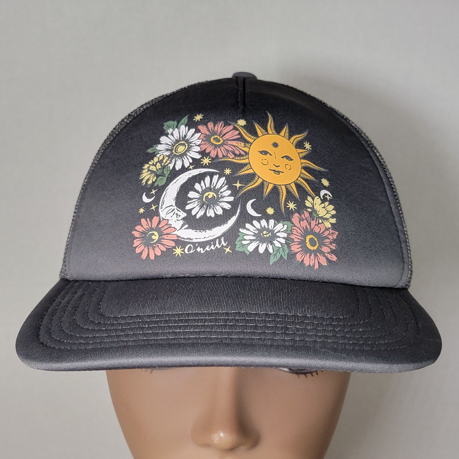 Other O'Neill Snap Back Grey Trucker Hat Floral / Celestial Size ONE SIZE - 1 Thumbnail
