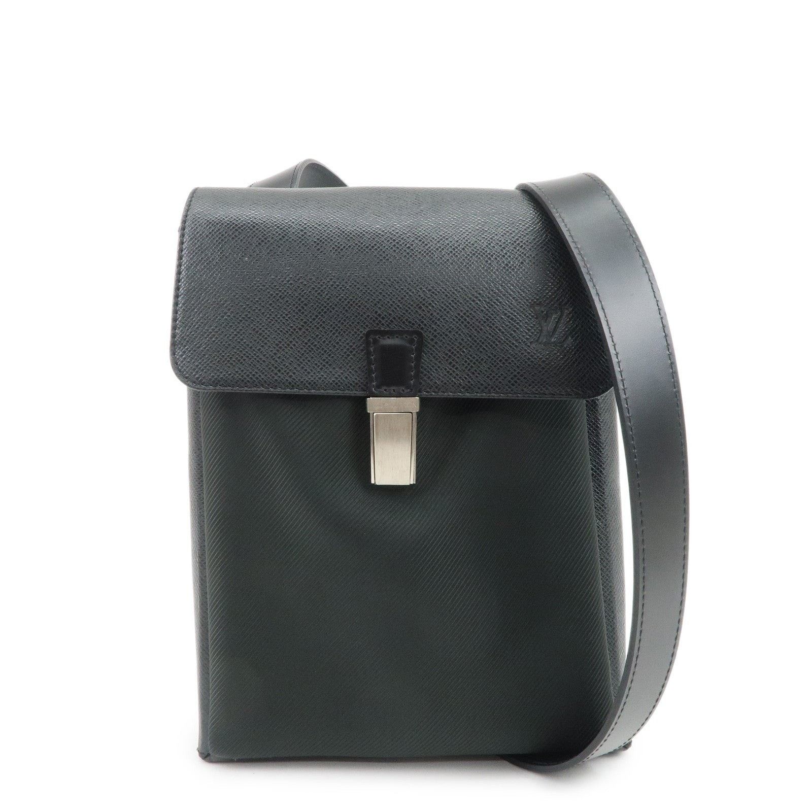Louis Vuitton Louis Vuitton Taiga Saratov PM Shoulder Bag Black Size ONE SIZE - 1 Thumbnail