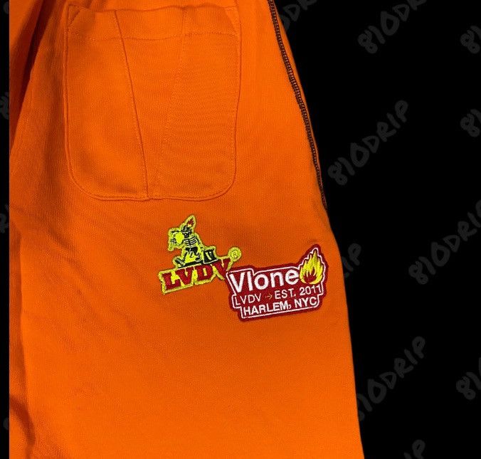 Vlone Vlone Caution Zip Sweatpants (L) Size US 34 / EU 50 - 5 Thumbnail