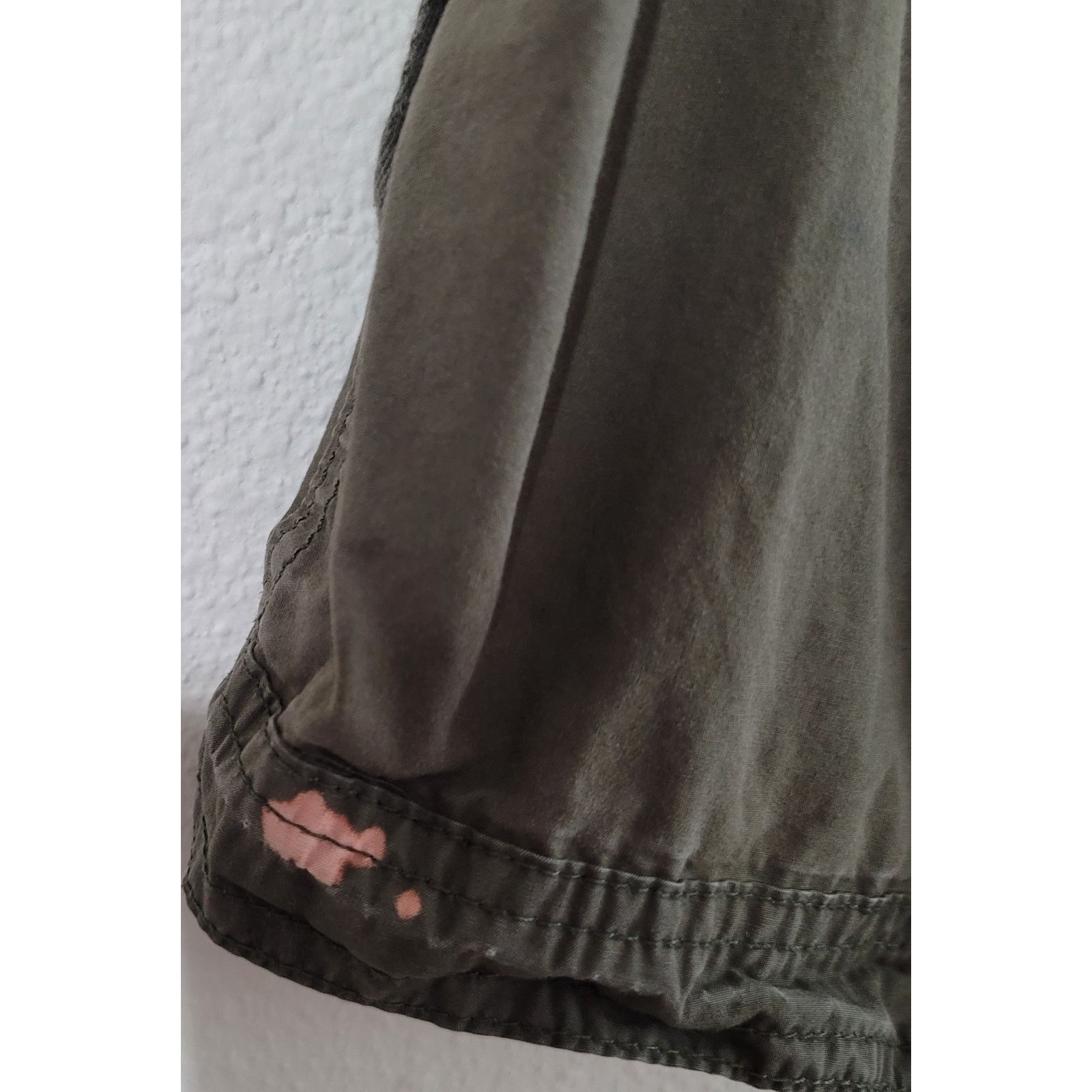 Other The Limited Army Green Drew Fit Shorts 8 Pleats Ties Pockets Size 30" / US 8 / IT 44 - 4 Thumbnail