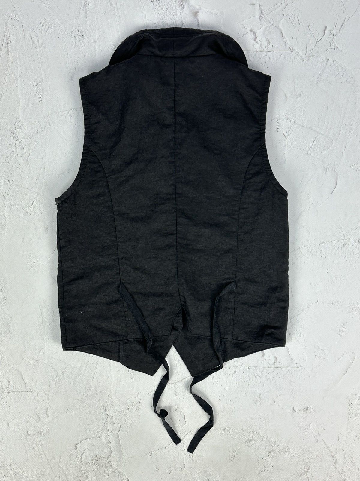 Japanese Brand × Vintage Vintage Zipper Black Tank Top Vest Size M / US 6-8 / IT 42-44 - 5 Thumbnail