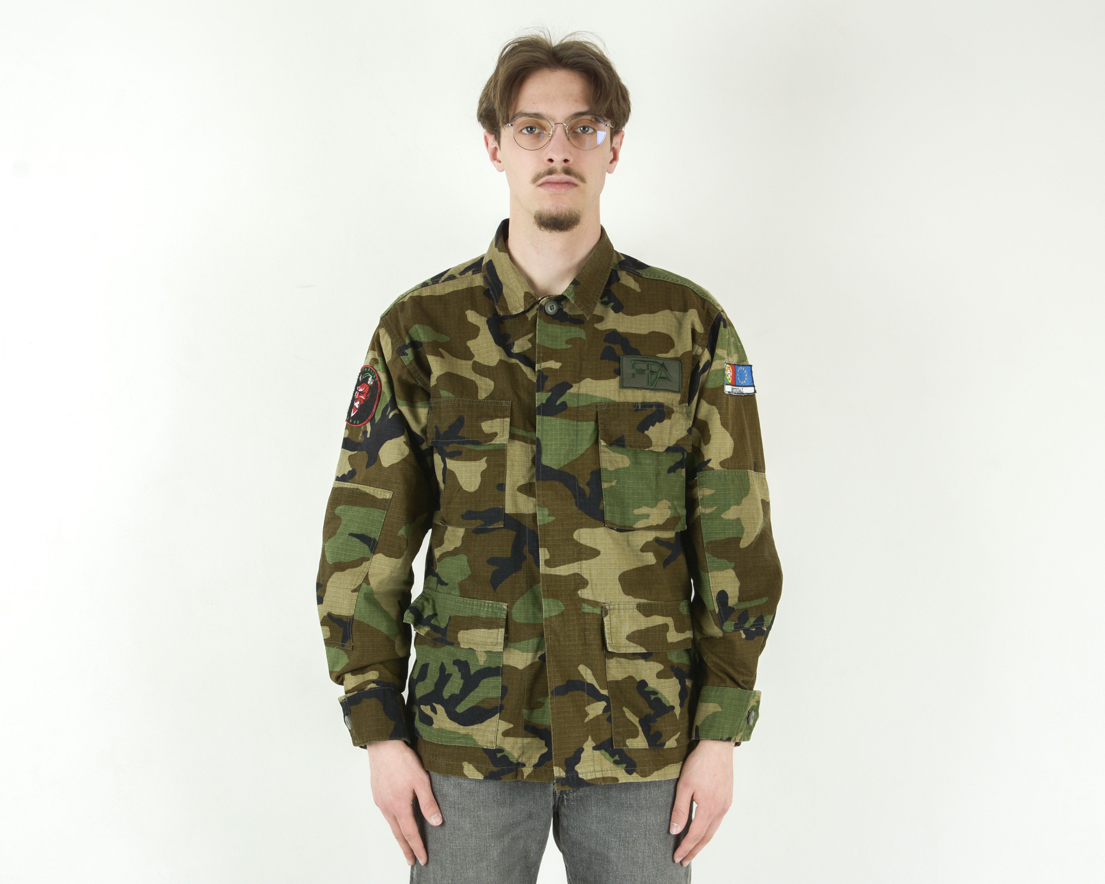 Vintage Portuguese M Field Cargo Jacket Army Military Coat Portugal Size US M / EU 48-50 / 2 - 2 Thumbnail