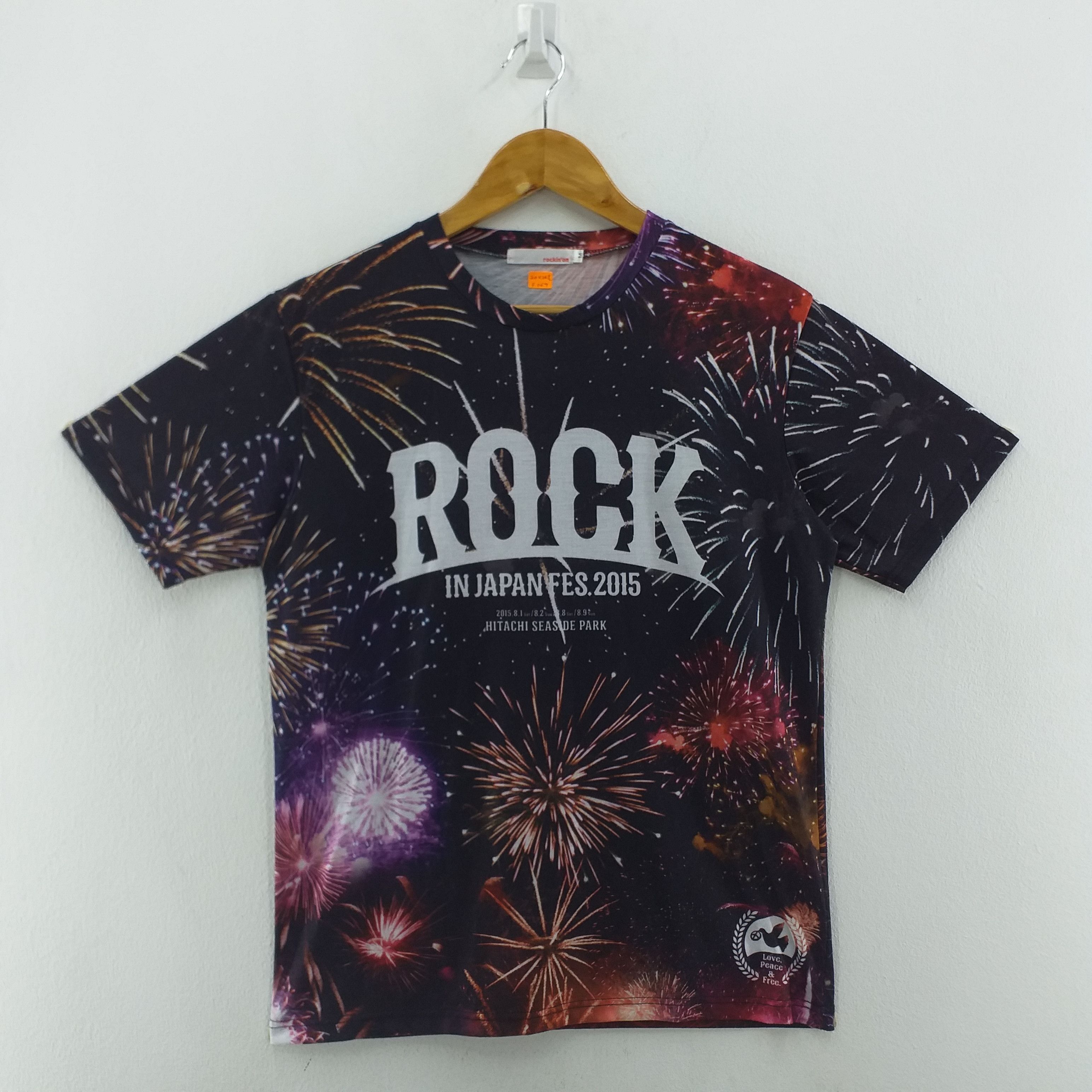 Band Tees Rock in Japan Fes.2015 Medium Tshirt -F069 Size US M / EU 48-50 / 2 - 1 Thumbnail