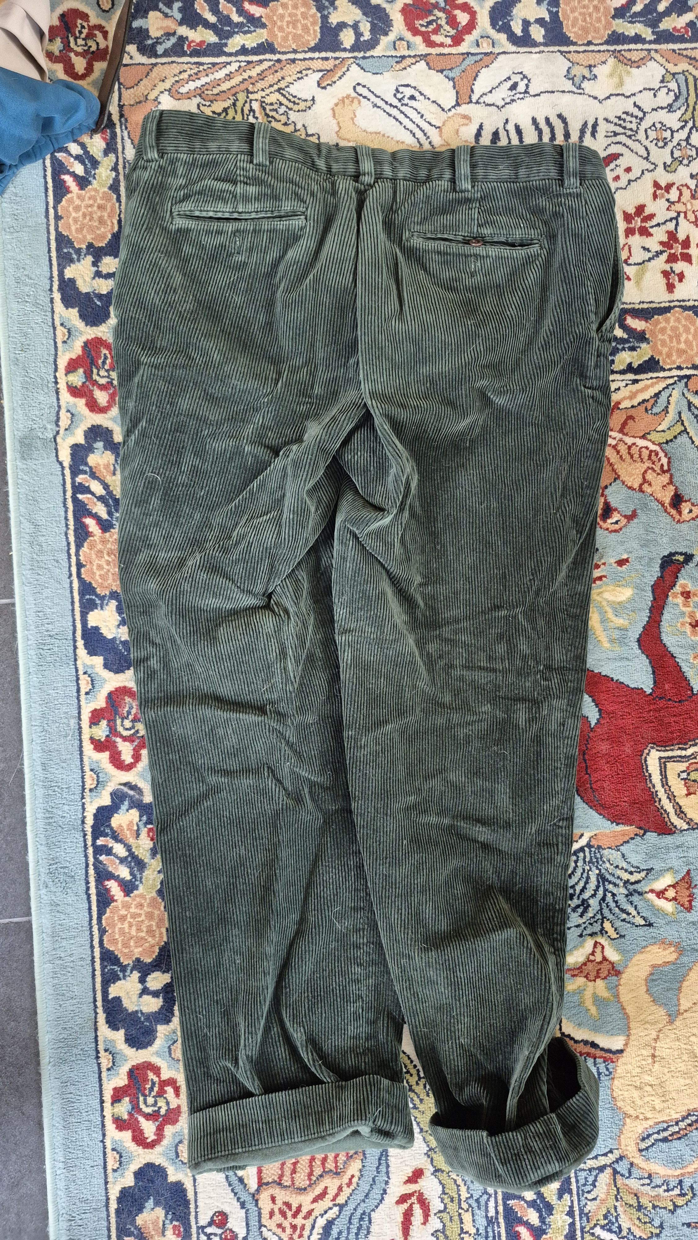 Polo Ralph Lauren Polo Green Corduroy Pants Size US 33 - 1 Thumbnail