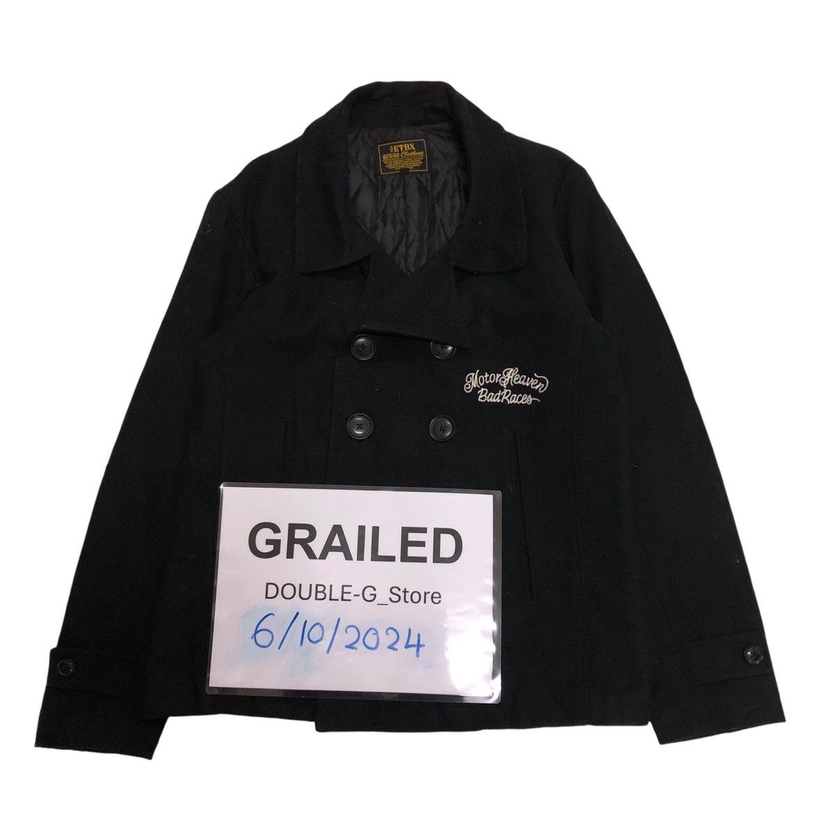 Japanese Brand Double Collar Wool Jacket Punk Design Motor Heaven BadRacer Size US M / EU 48-50 / 2 - 1 Thumbnail