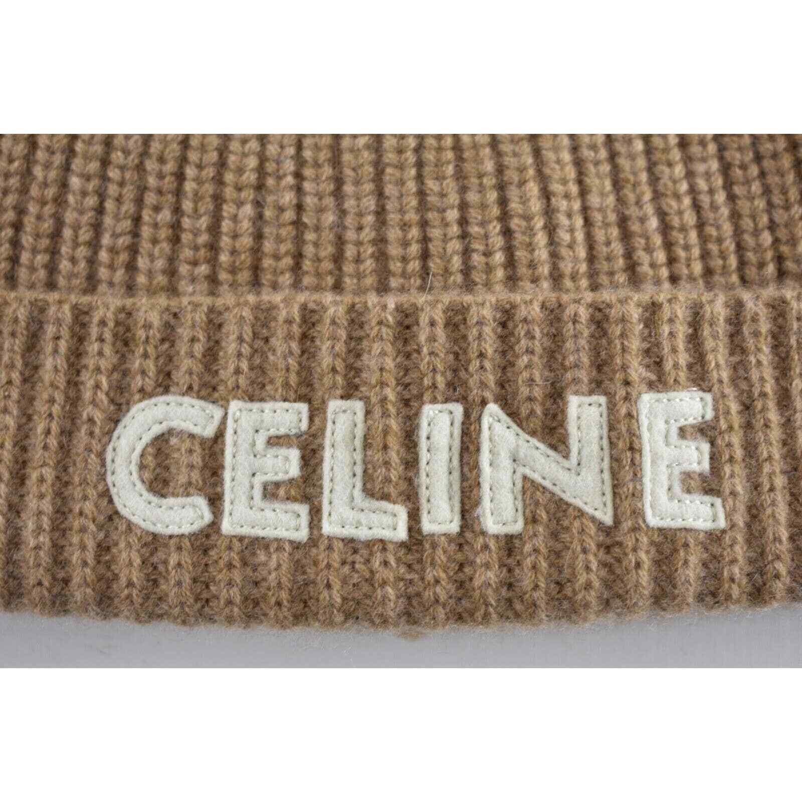 Celine Celine Paris Cashmere Knit Wool Embroidered Beanie Hat Size ONE SIZE - 6 Thumbnail